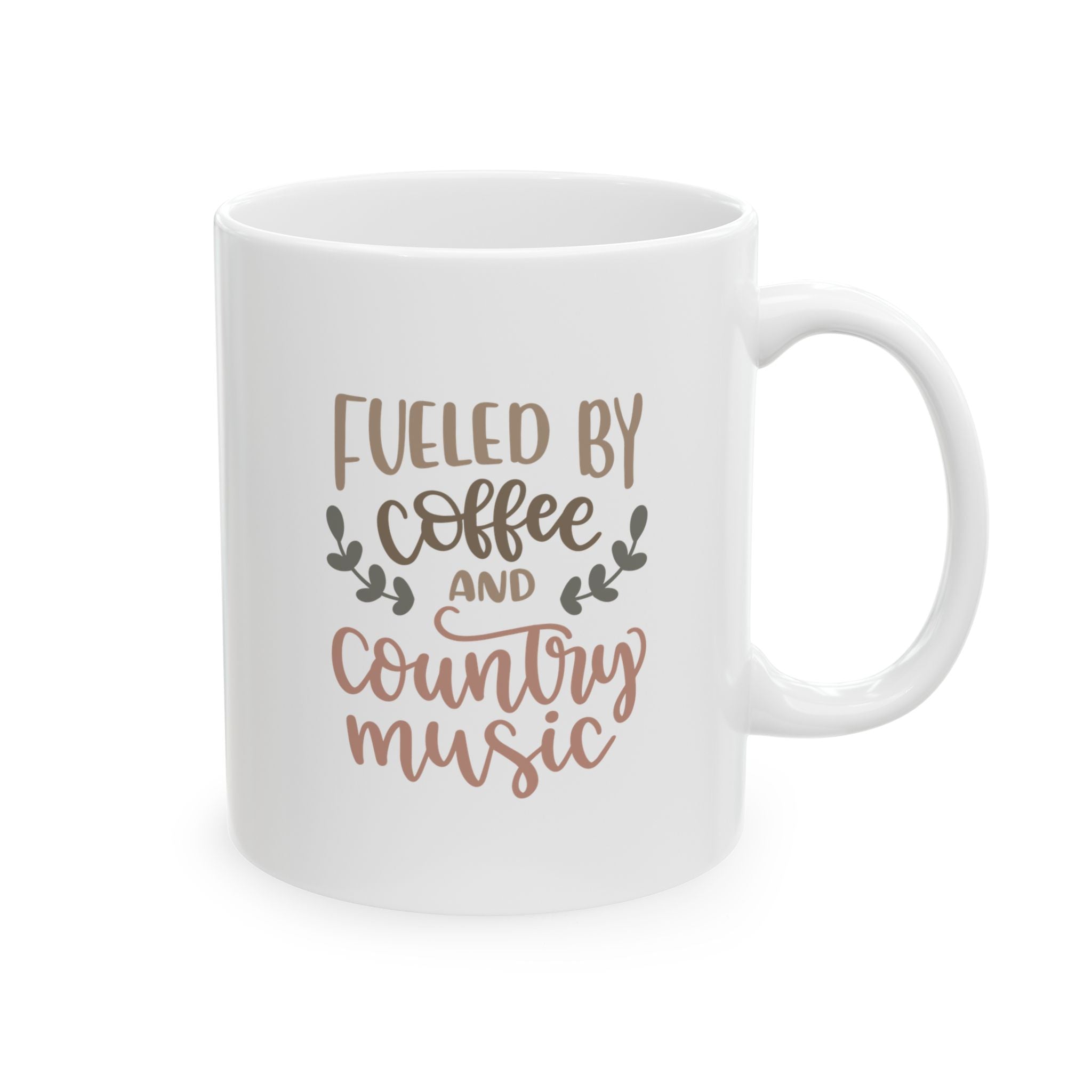 Fueled By Coffee & Country Music Ceramic Mug