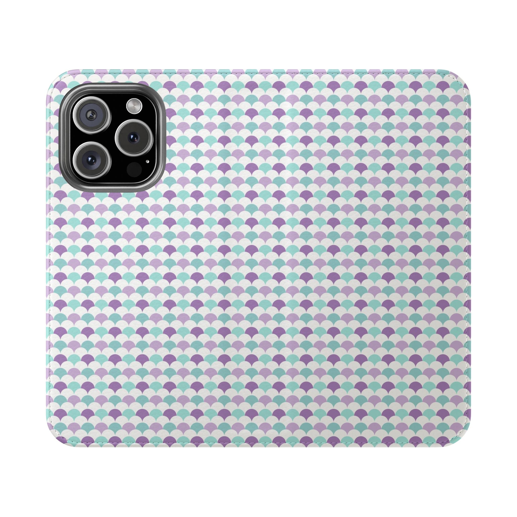 Colorful Purple Pattern Flip Case for Smartphones, Stylish iPhone Samsung Wallet, Gift for Tech Lovers, Cute Phone Accessory, Phone Protection Case