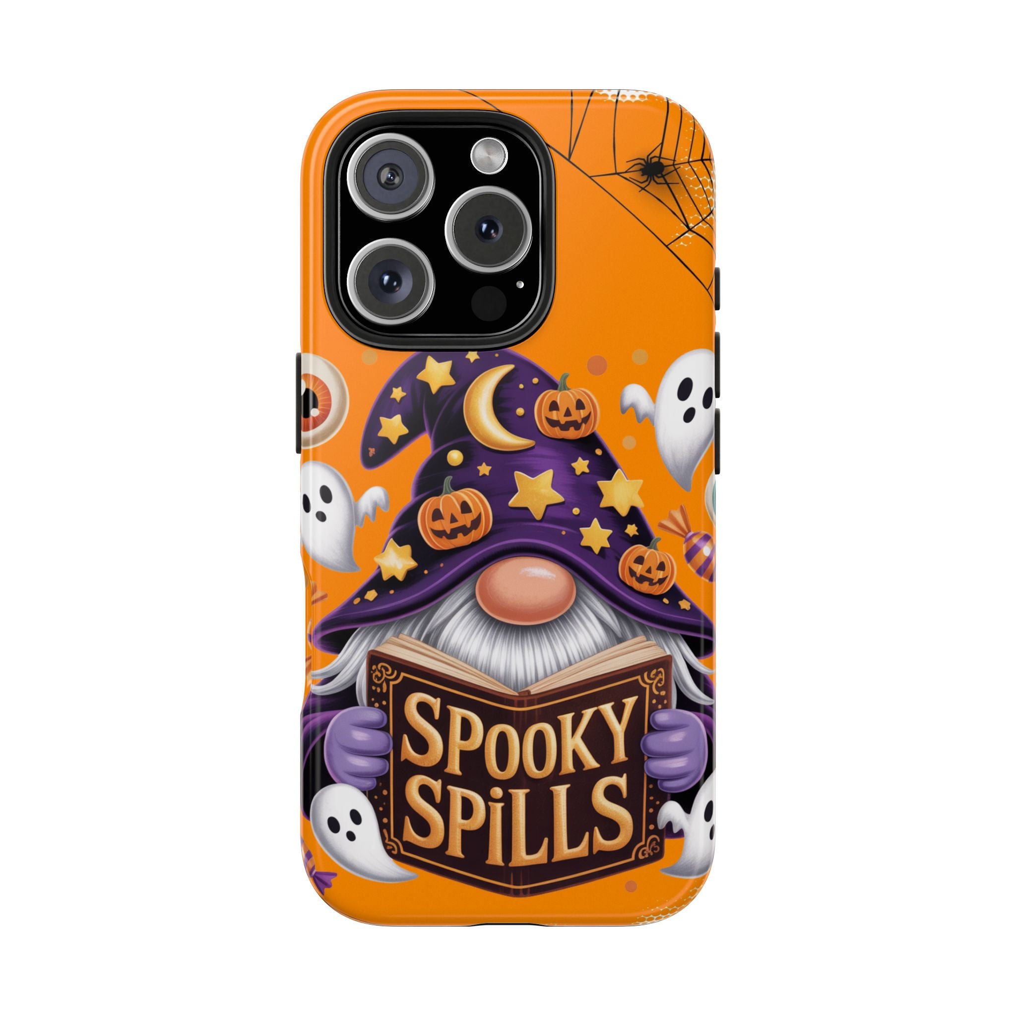 Spooky Gnome Phone Case | Tough & Durable for Halloween, Cute Ghosts, Gnome Lover, Fall Decor, Unique Gift