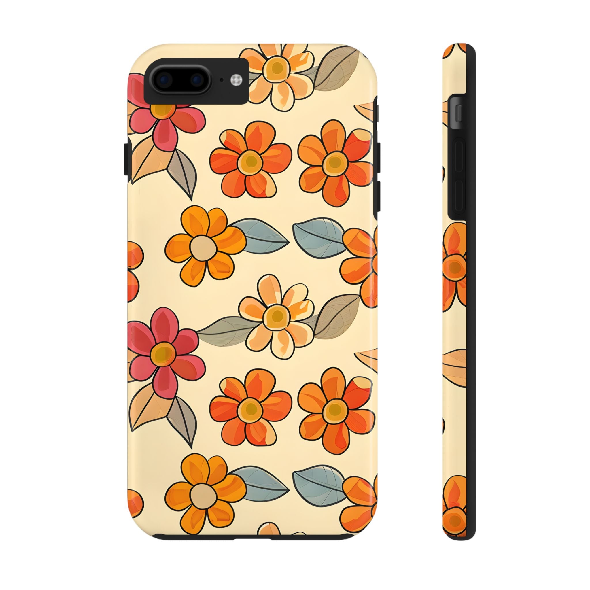 Retro Floral Daisy Tough Mobile Phone Cases