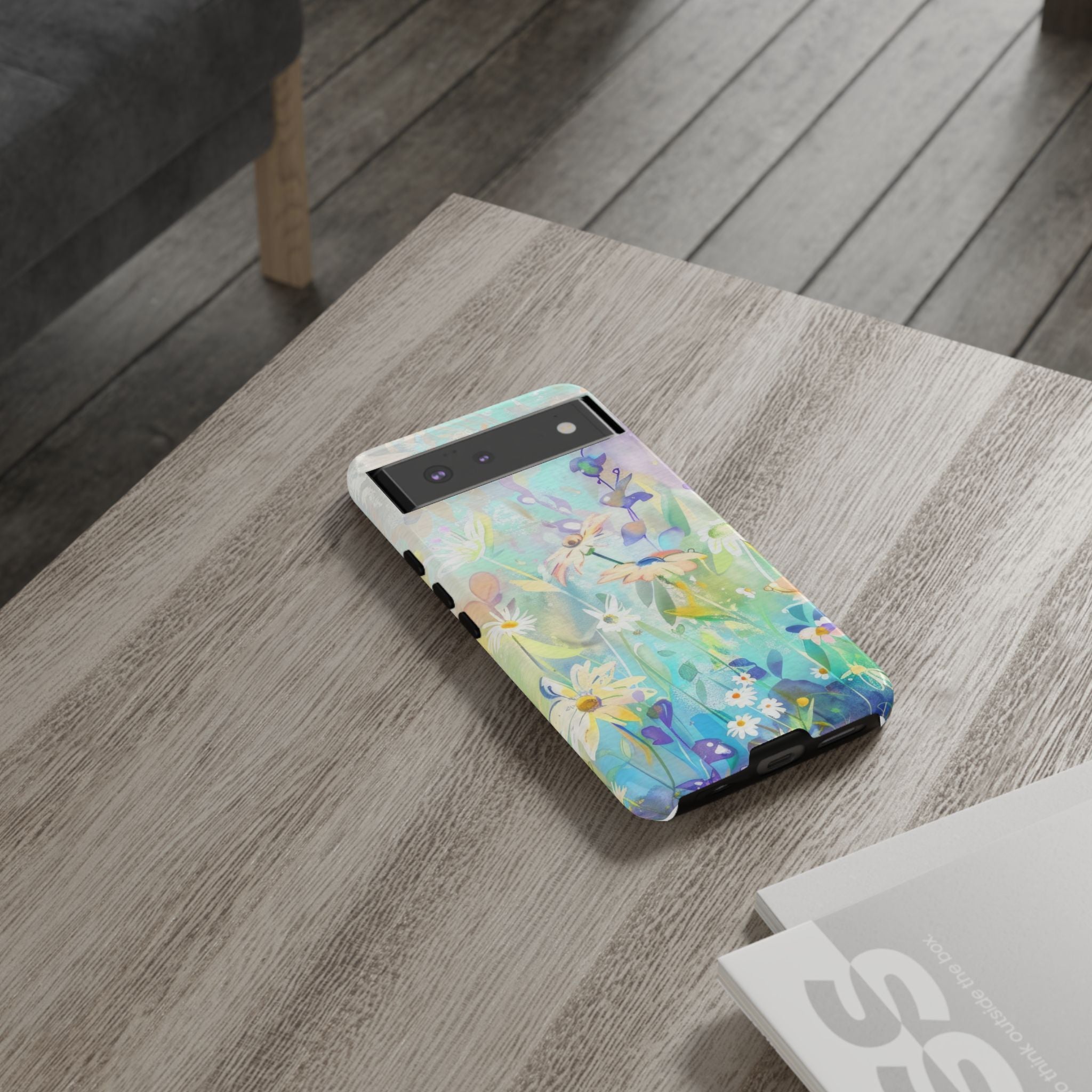 Spring Floral Artistic Tough Google Pixel Phone Case Durable Protection with Nature-Inspired Design Cover