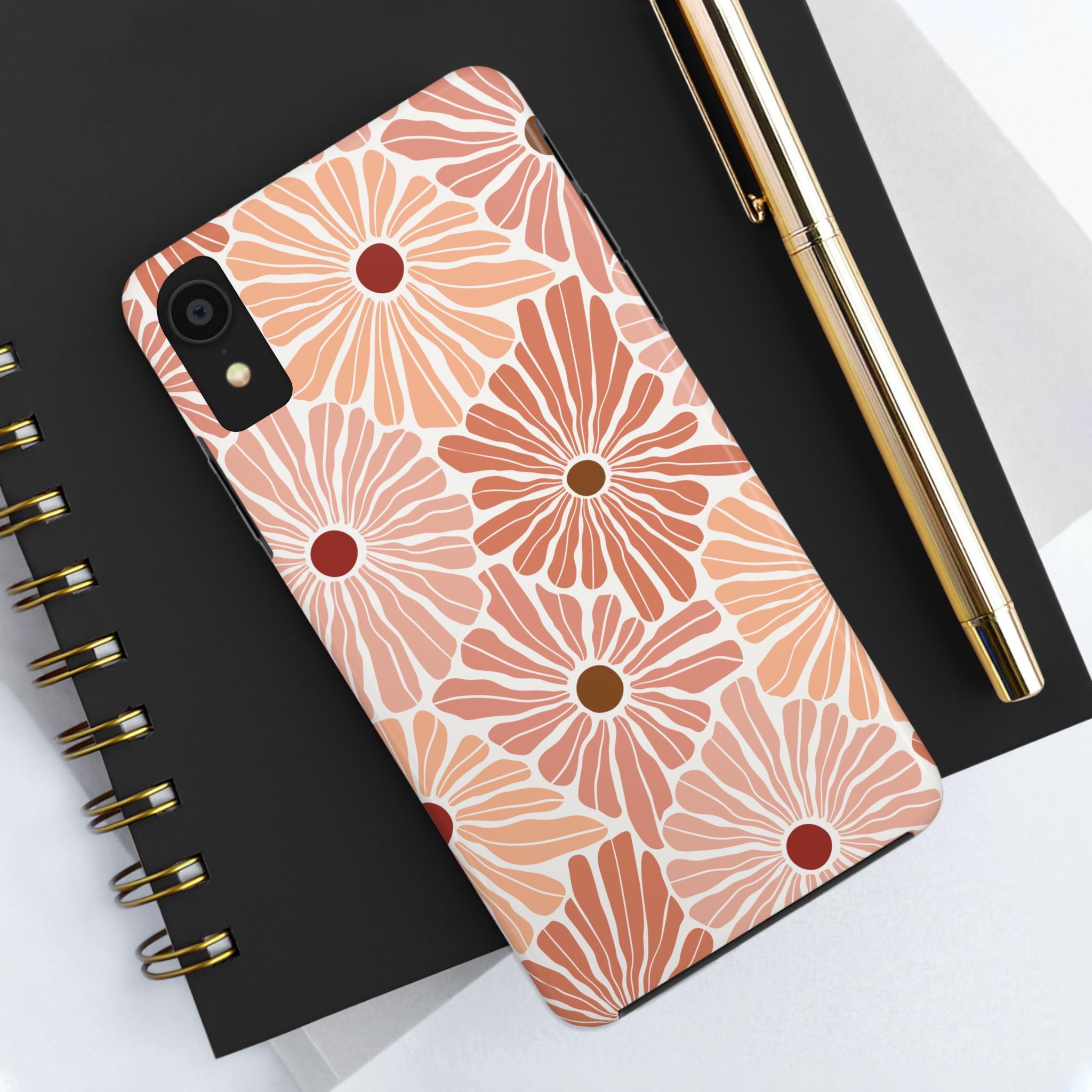 Pinked Flowers Tough Mobile Phone Case