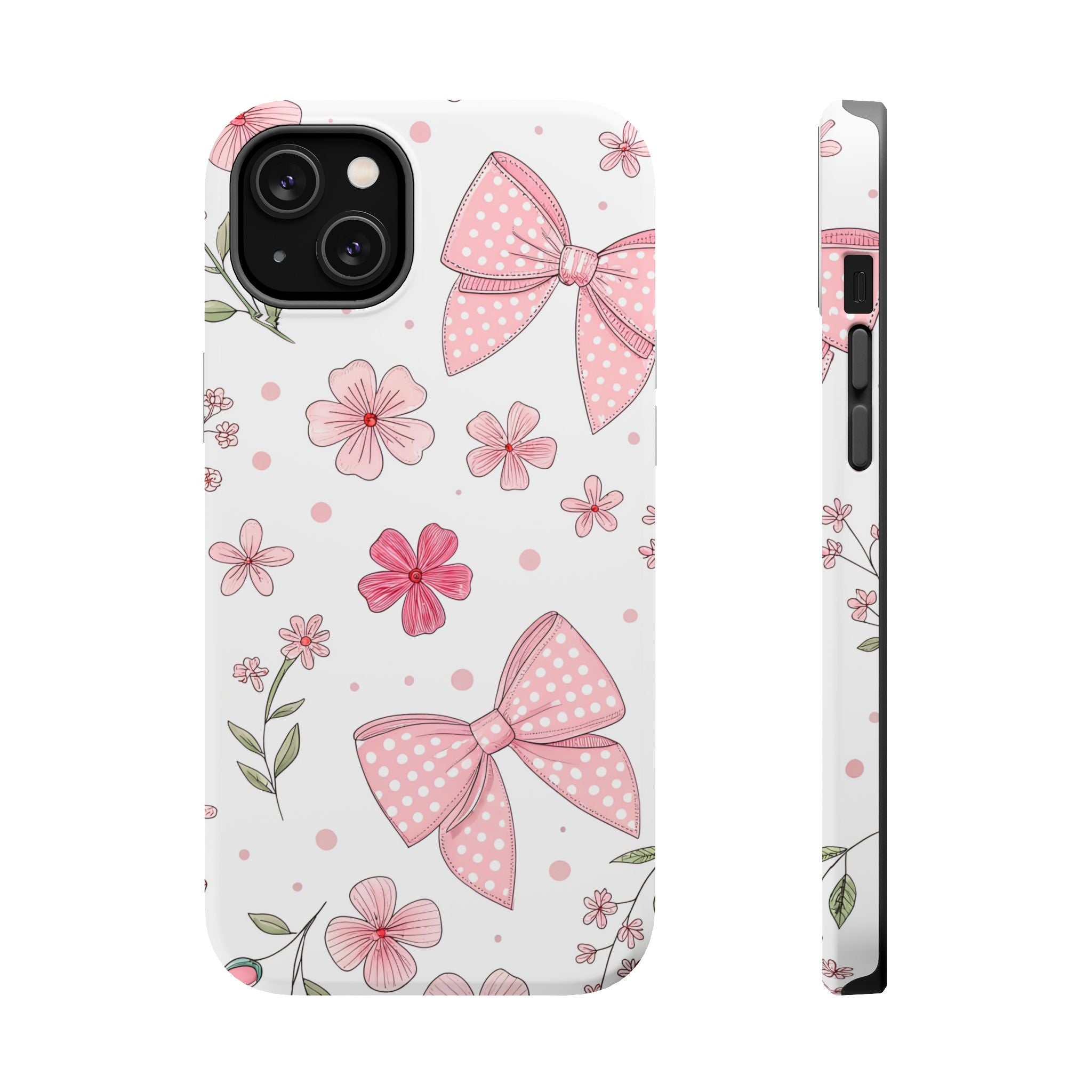 Pink Bows & Flowers Magnetic Tough Case