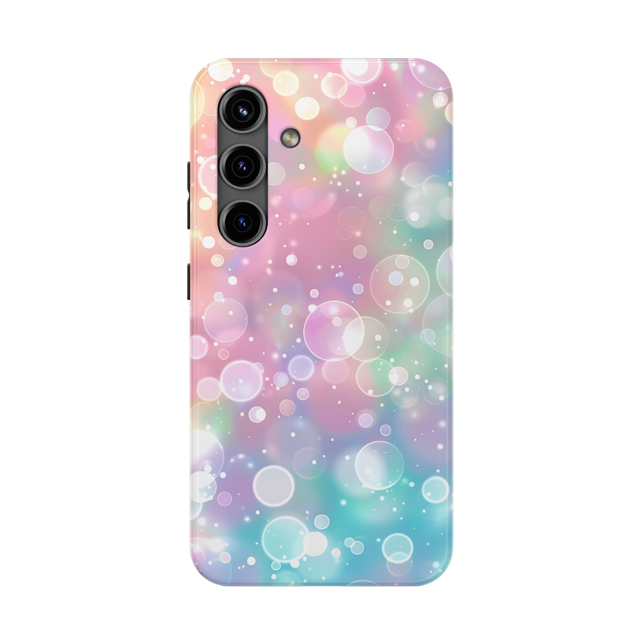 Rainbow Pastel Bubbles Mobile Phone Case