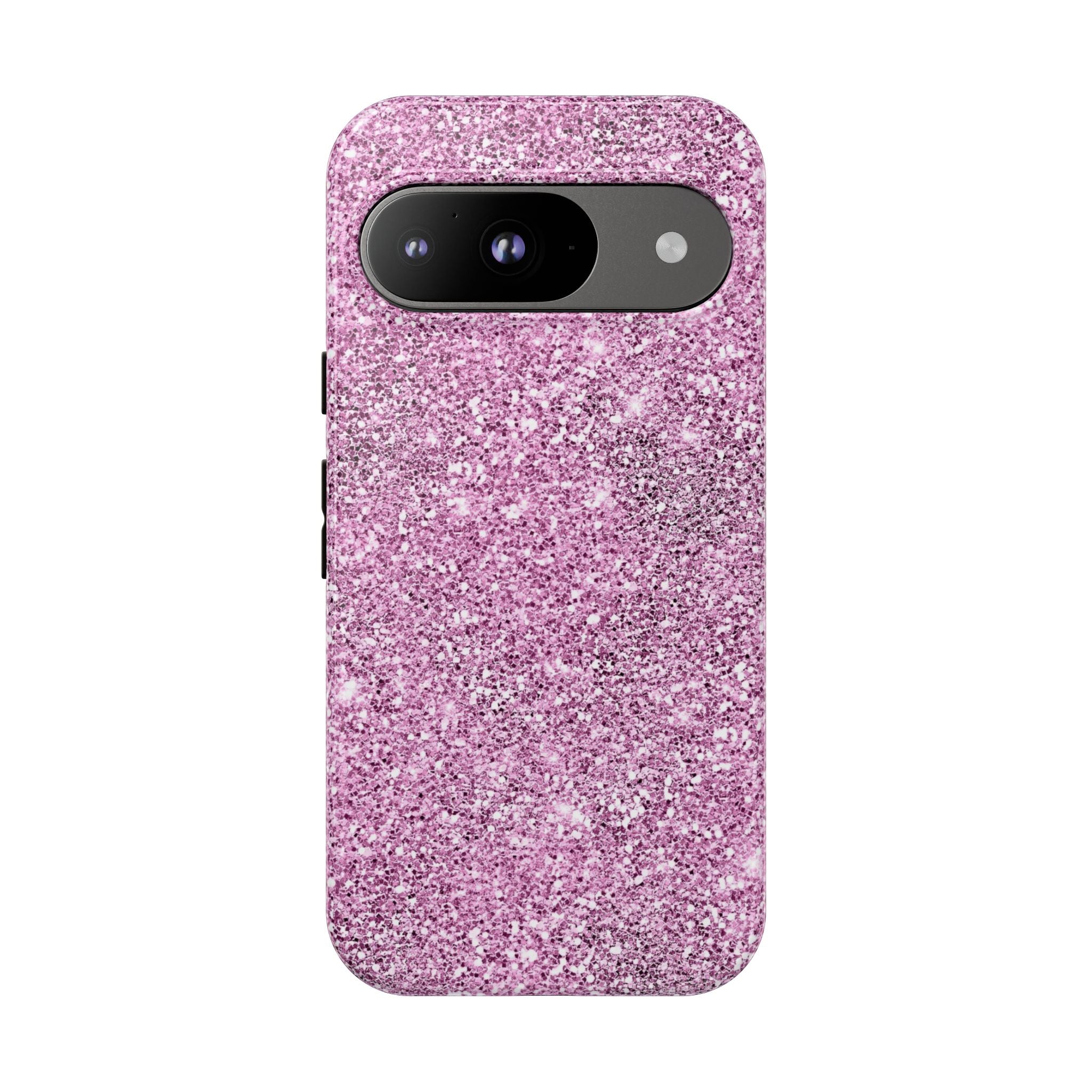 Sparkling Pink Glitter Google Pixel Phone Case Stylish Tough Case for Protective Fashion