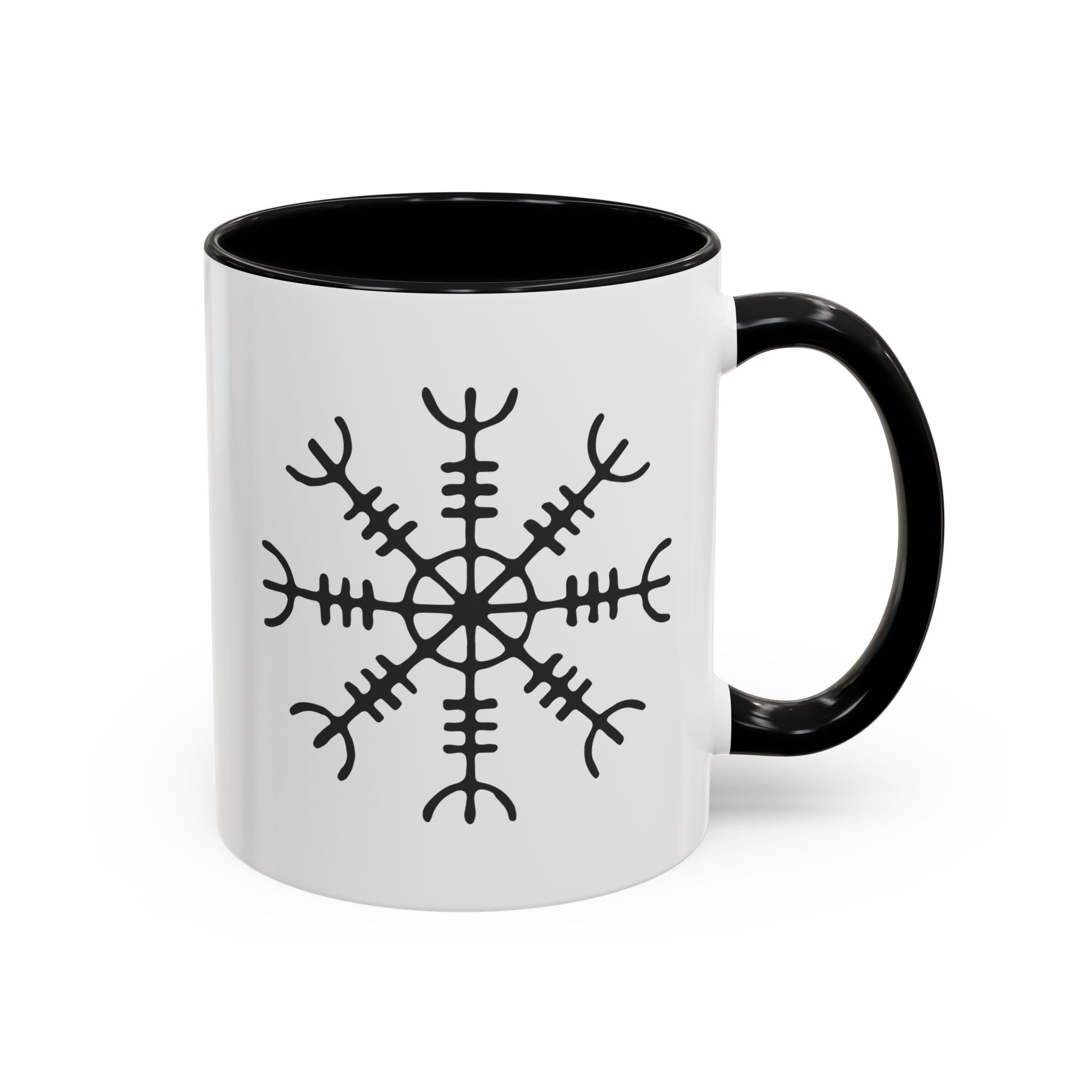 Nordic Viking Rune Coffee Mug, Ceramic Norse Symbol Cup, Scandinavian Drinkware, Gift for Viking Enthusiasts