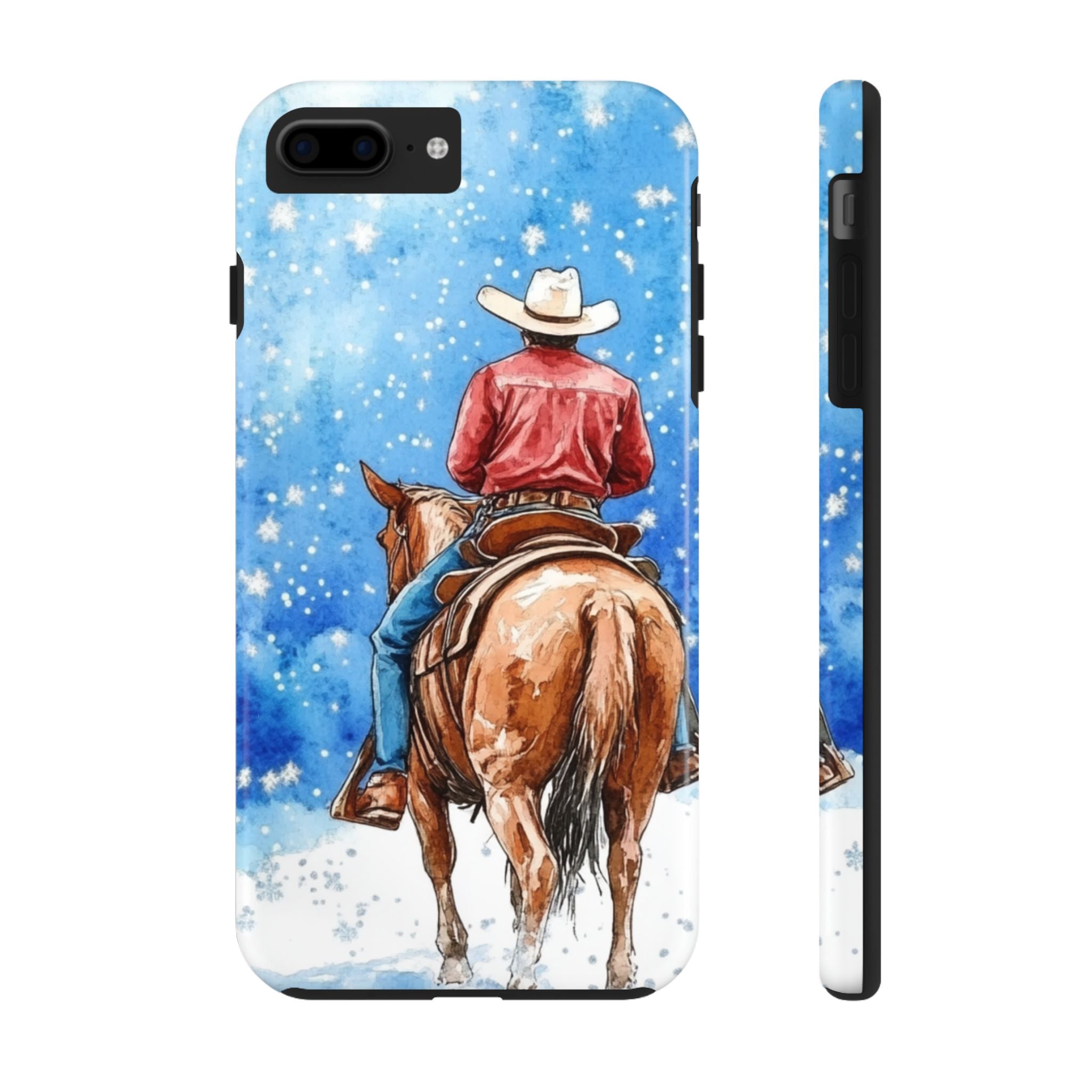 Cowboy & Horse Tough Mobile Phone Case