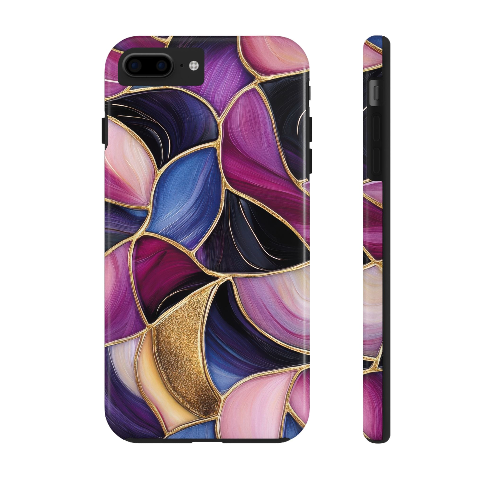 Vibrant Floral Stained Glass Look Tough Impact Resistant Phone Case Stylish Protection for Your Device iPhone Samsung Cover
