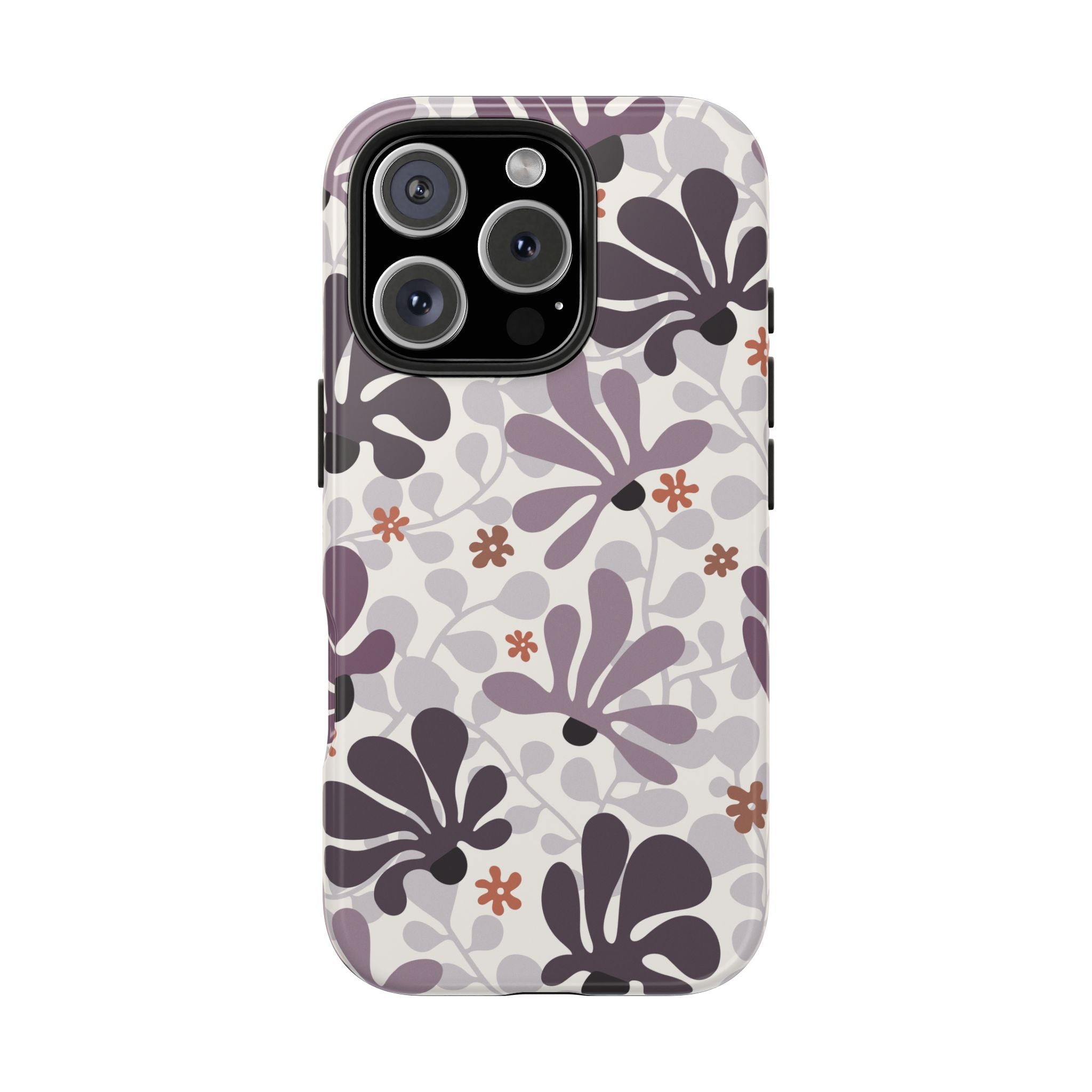 Purple Crazy Flower Tough Mobile Phone Case