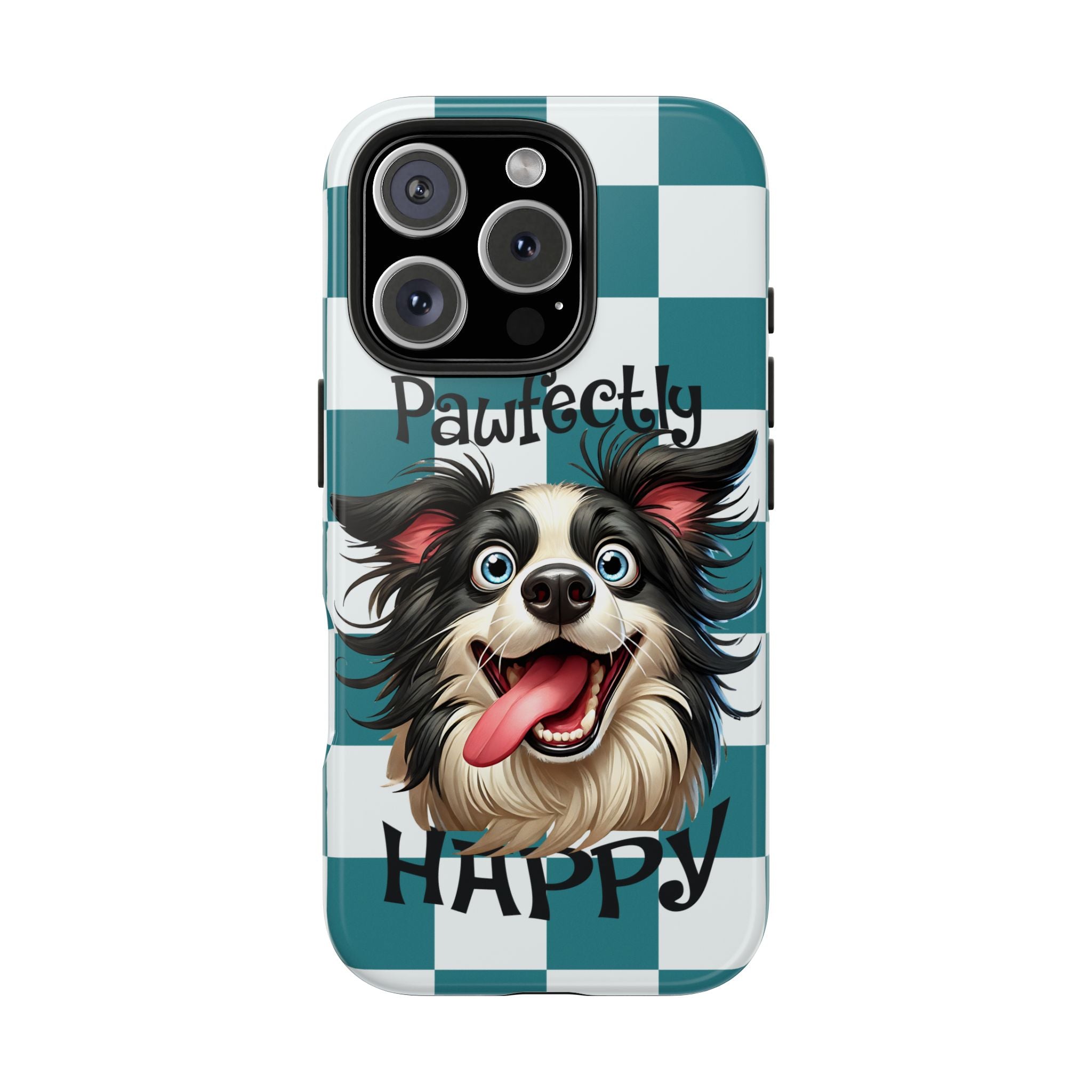 Pawfectly Happy Border Collie Tough Mobile Phone Case