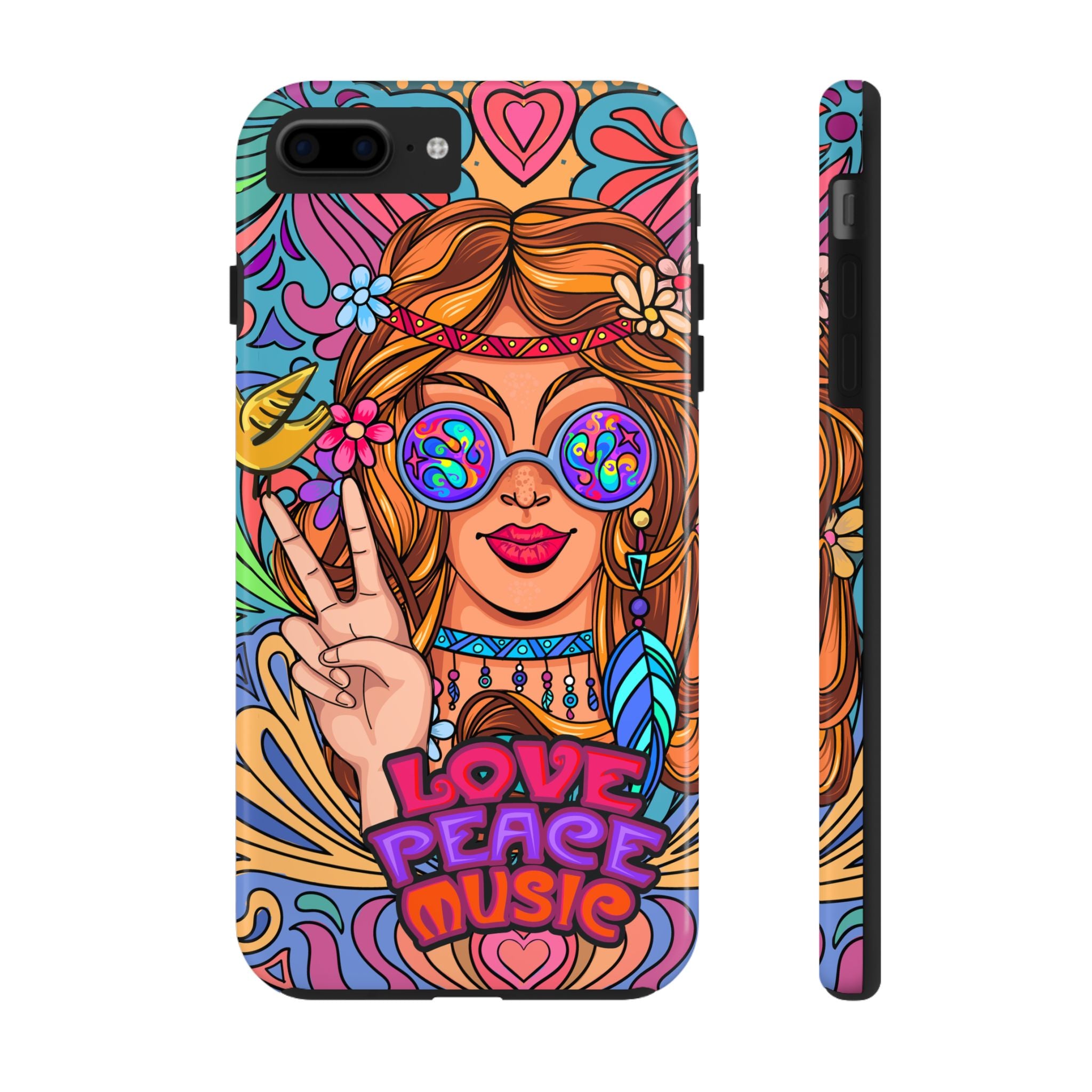 Love Peace Music Tough Mobile Phone Case