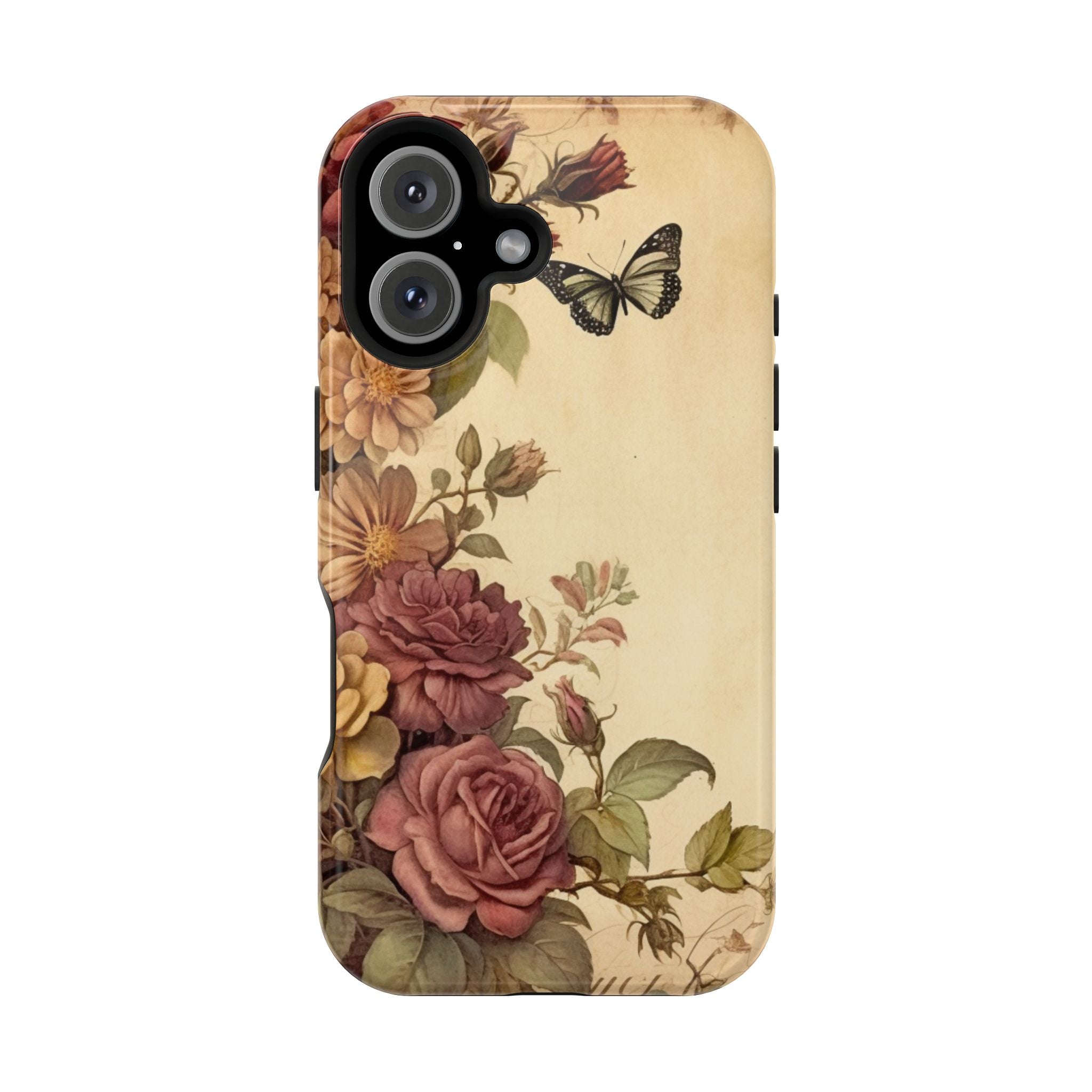 Roses & Butterfly Magnetic Tough Case