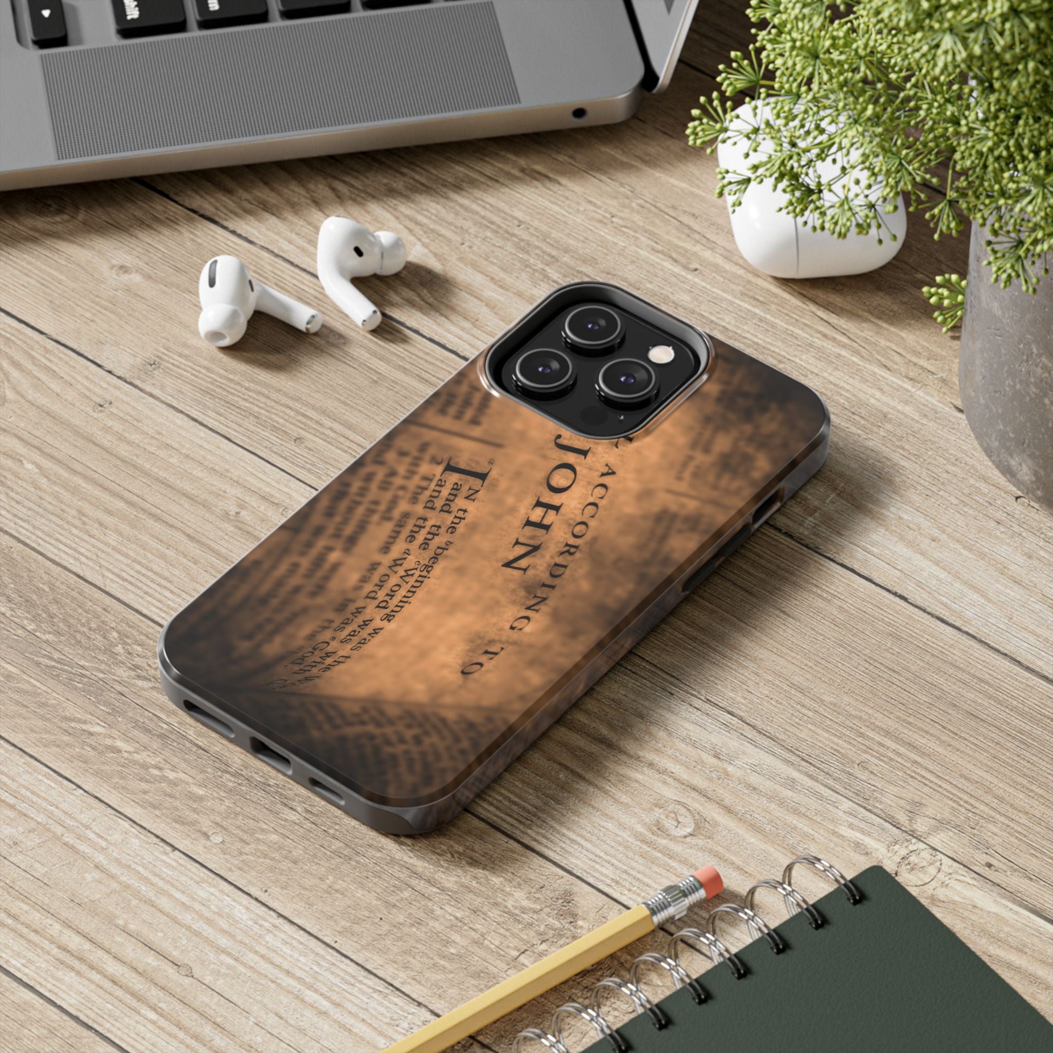 Vintage Bible Verse Tough Phone Case - Stylish Protection for Faith Lovers