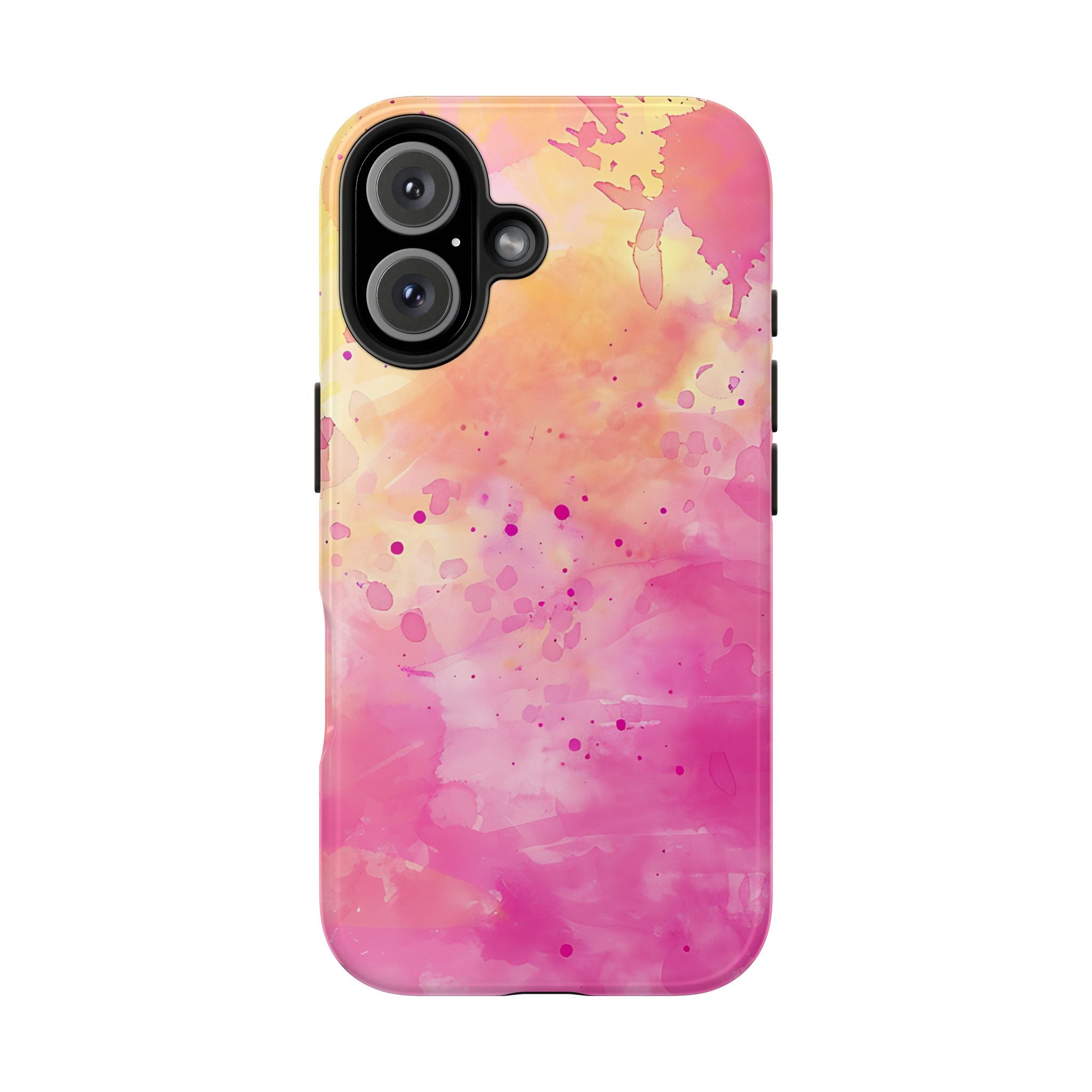 Pink & Yellow Splash Color Mobile Phone Case