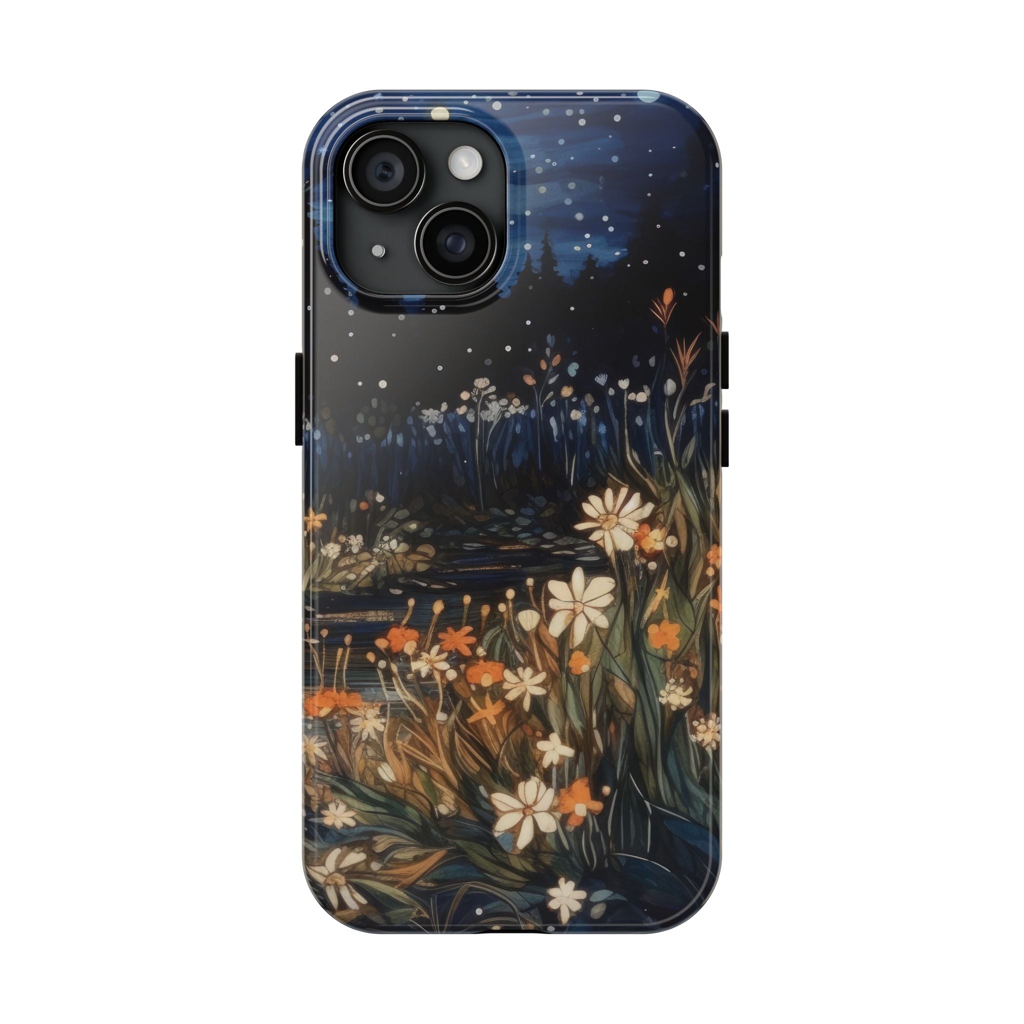 Night Wildflowers Tough Mobile Phone Case