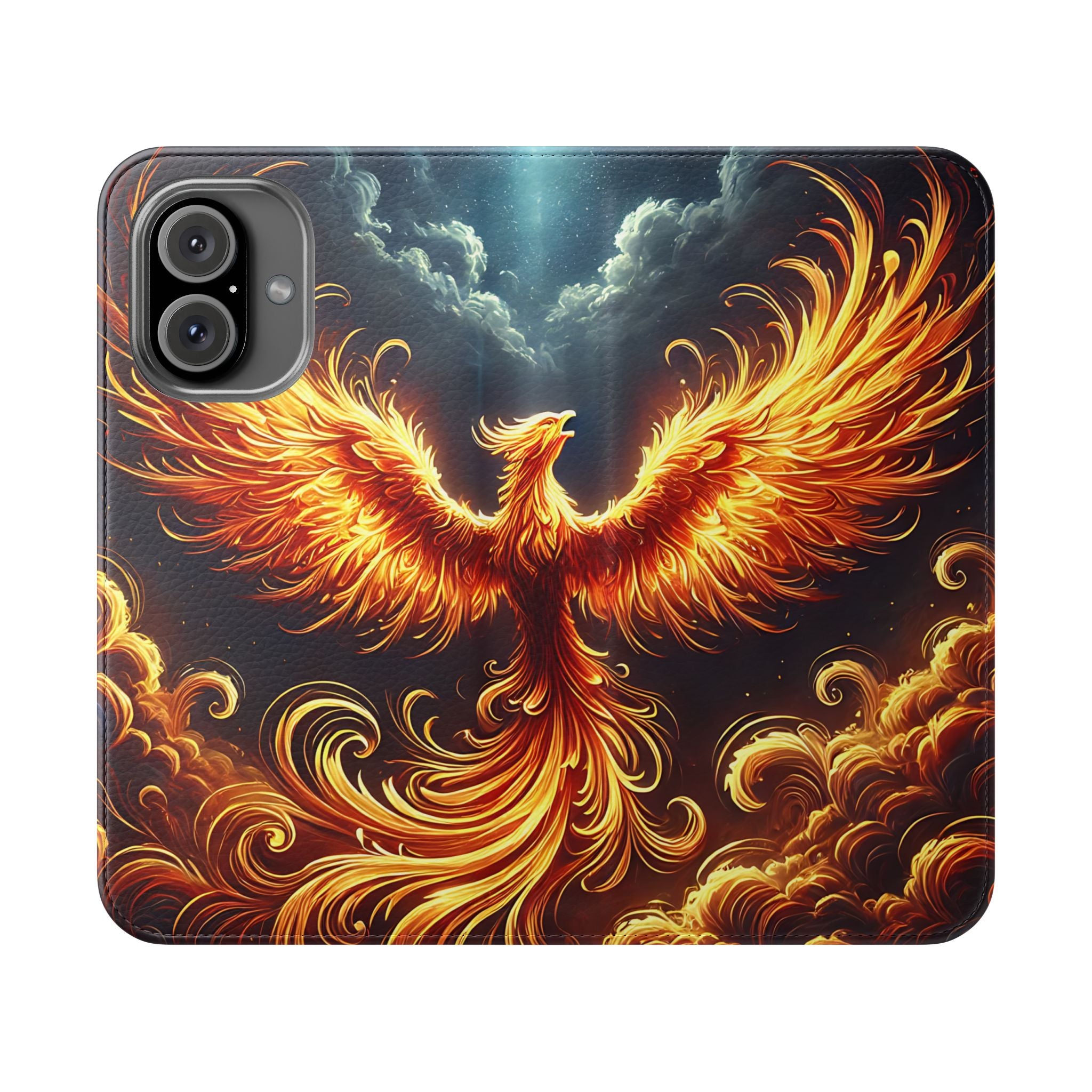 Fire Phoenix Flip Mobile Phone Case