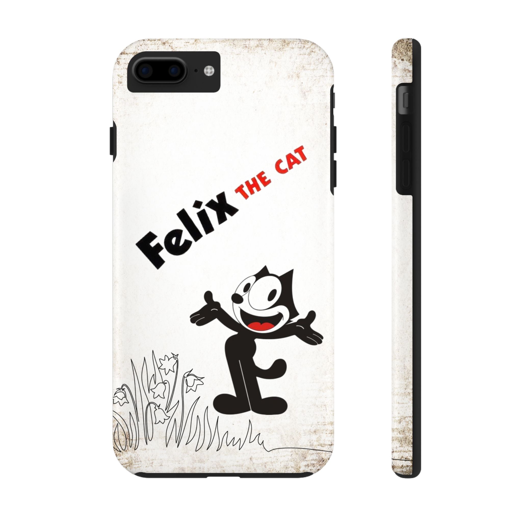 Felix the Cat Inspired Tough iPhone Samsung Case Vintage Retro Style Protection, Cute Cartoon Accessory, Gift for Cat Lovers, Fun Tech Gear, Unique Phone Cover