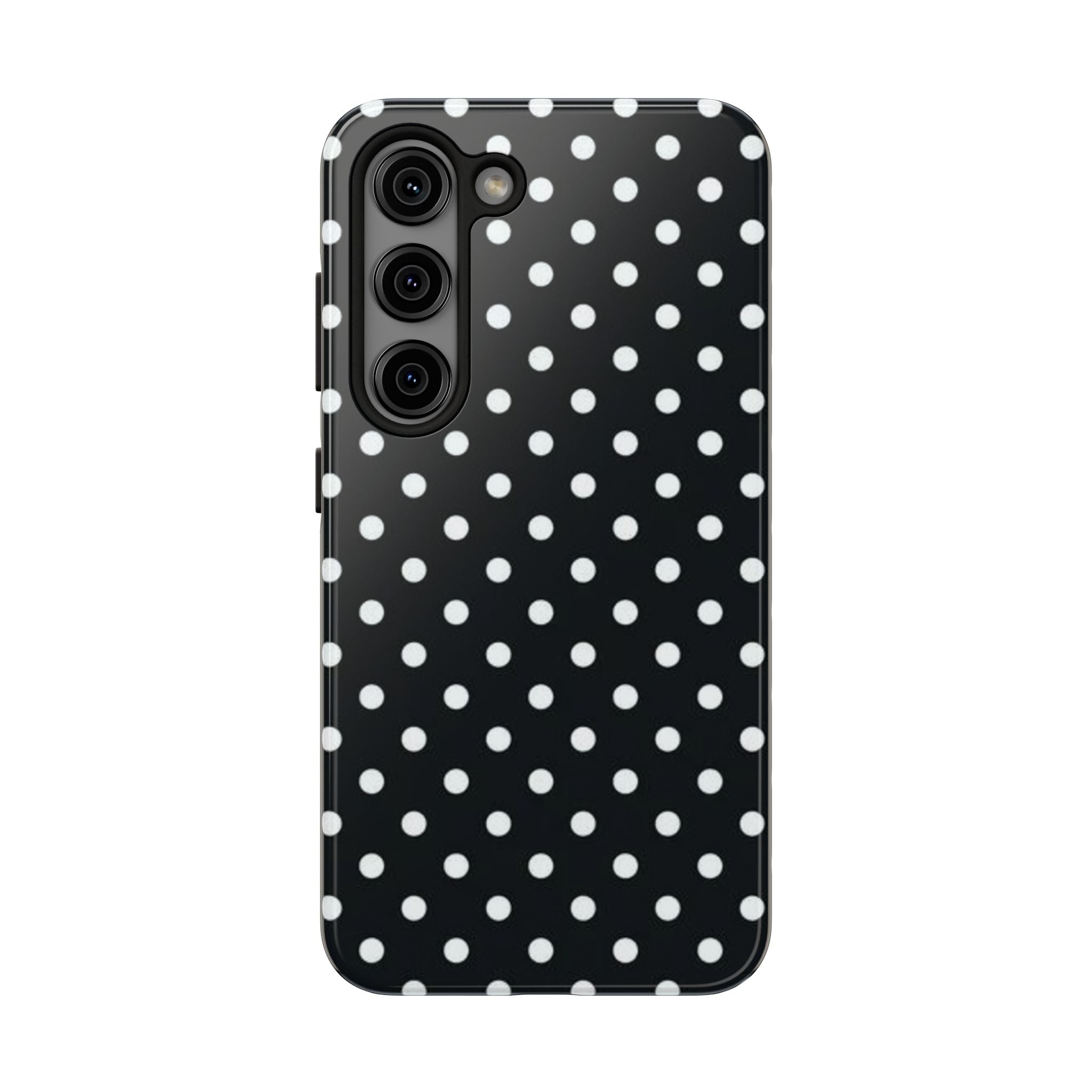 Black & White Polka Dot Tough Mobile Phone Case