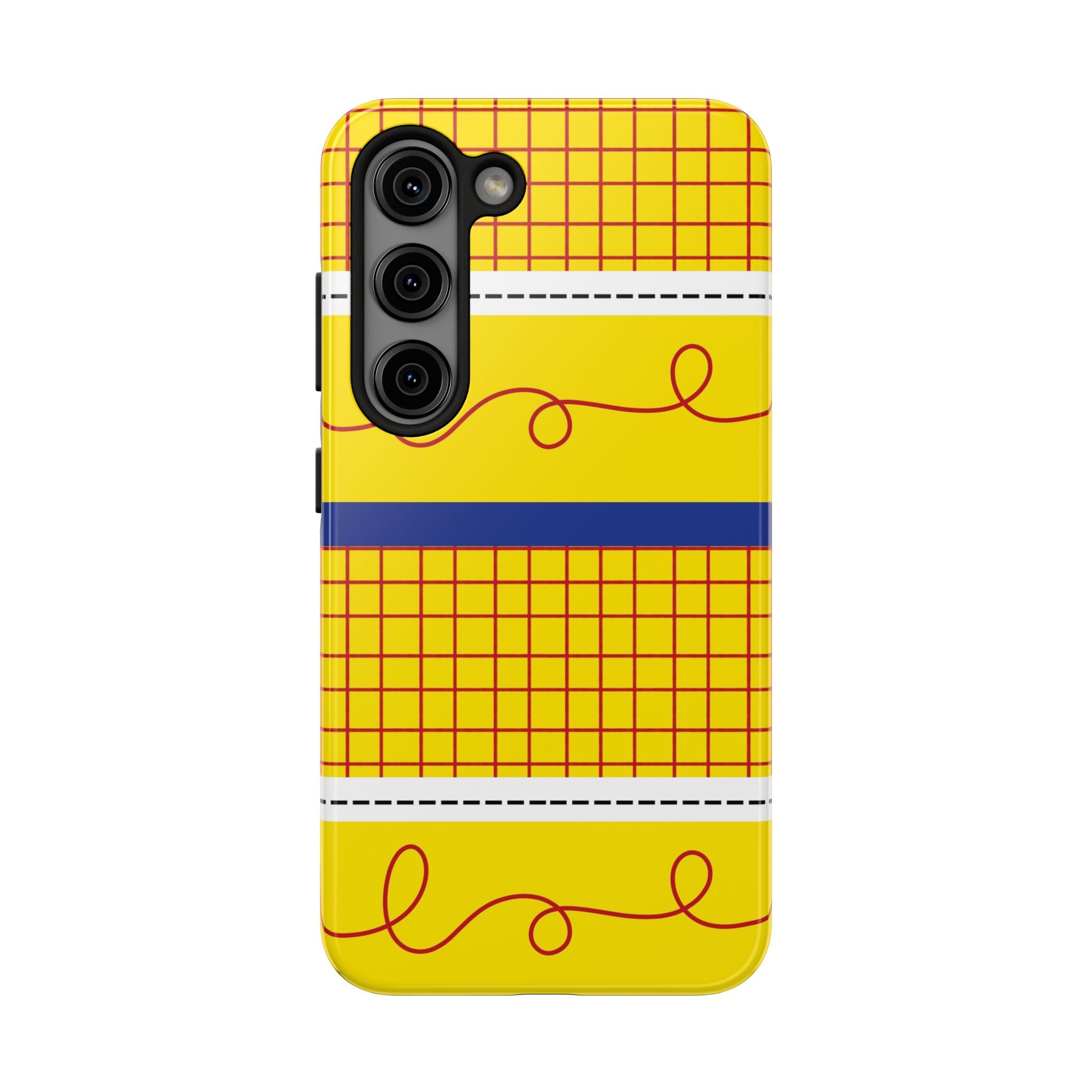 Yellow, Blue, & Red Doodle Tough Mobile Phone Case