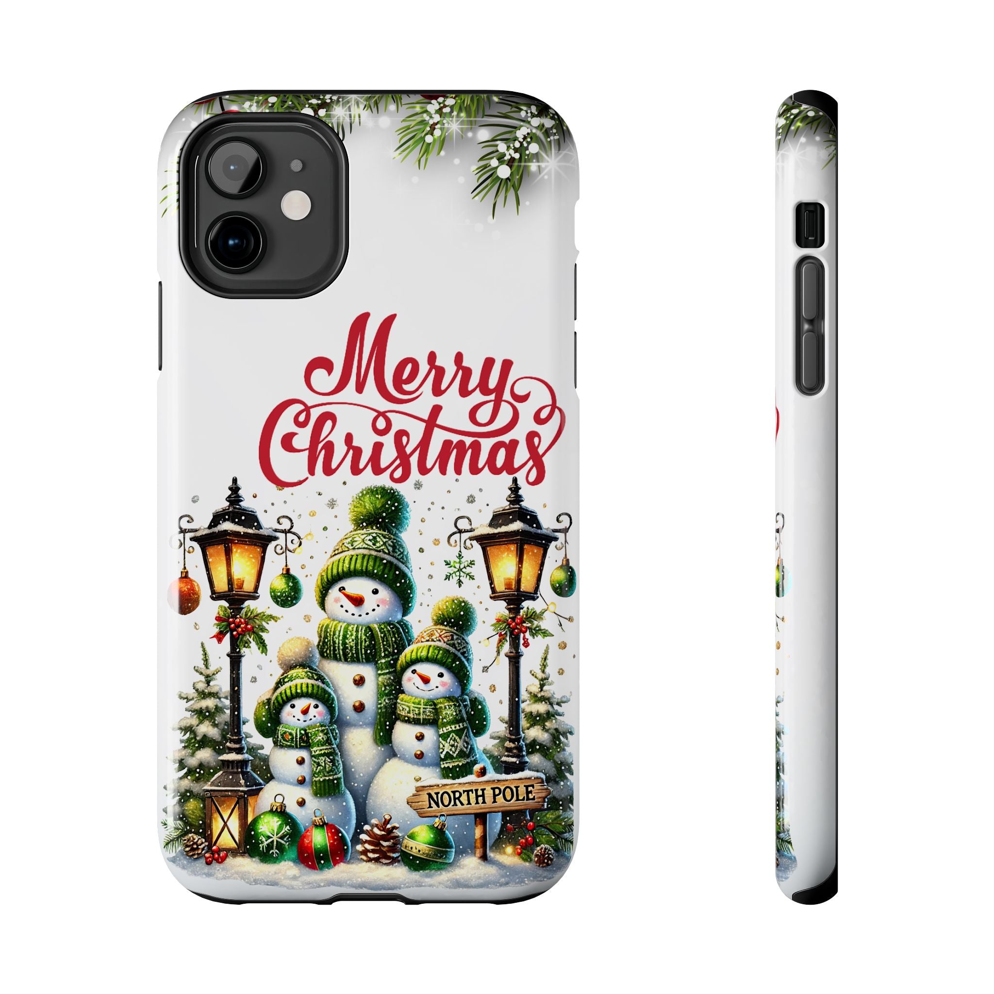 Merry Christmas North Pole Snowmen Mobile Phone Case