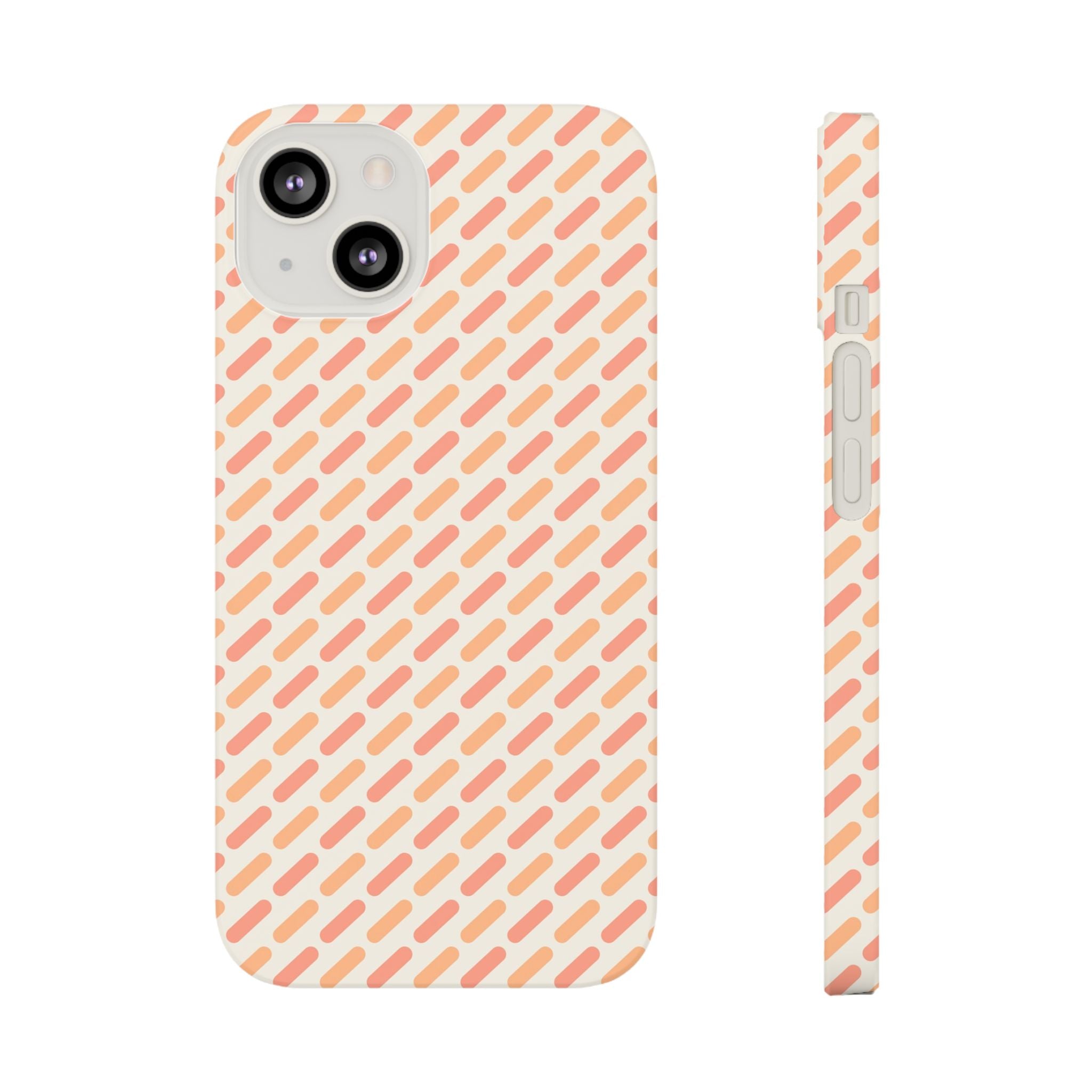 Trendy Candy Color Slim iPhone Samsung Case Stylish Striking Geometric Design