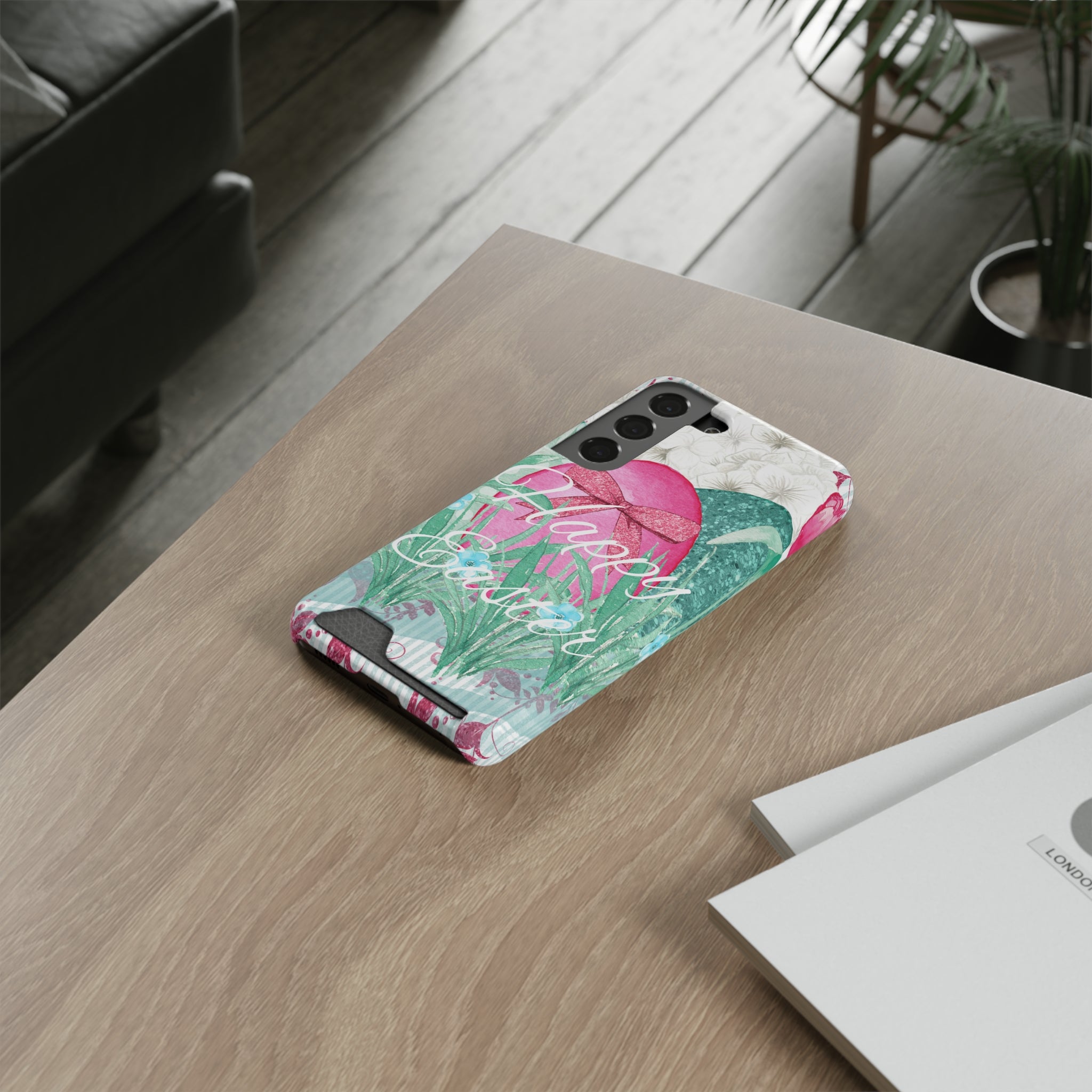 Easter Phone Case with Card Holder - Stylish & Functional Spring Accessory