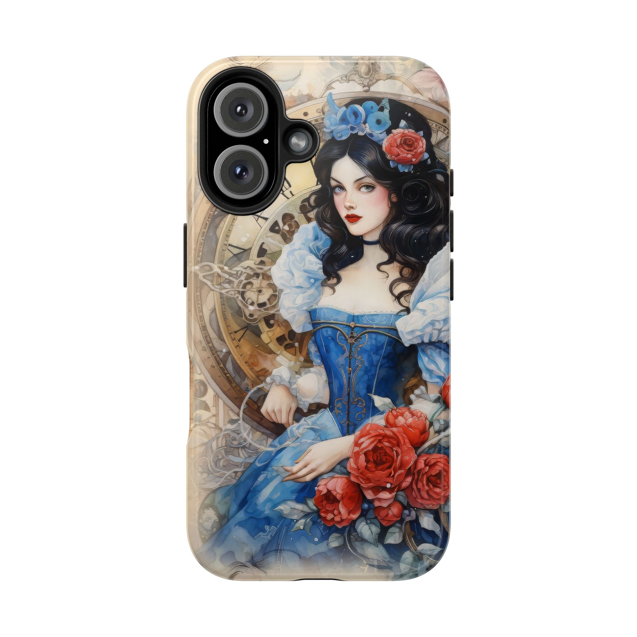 Steampunk Blue Lady Tough Mobile Phone Case