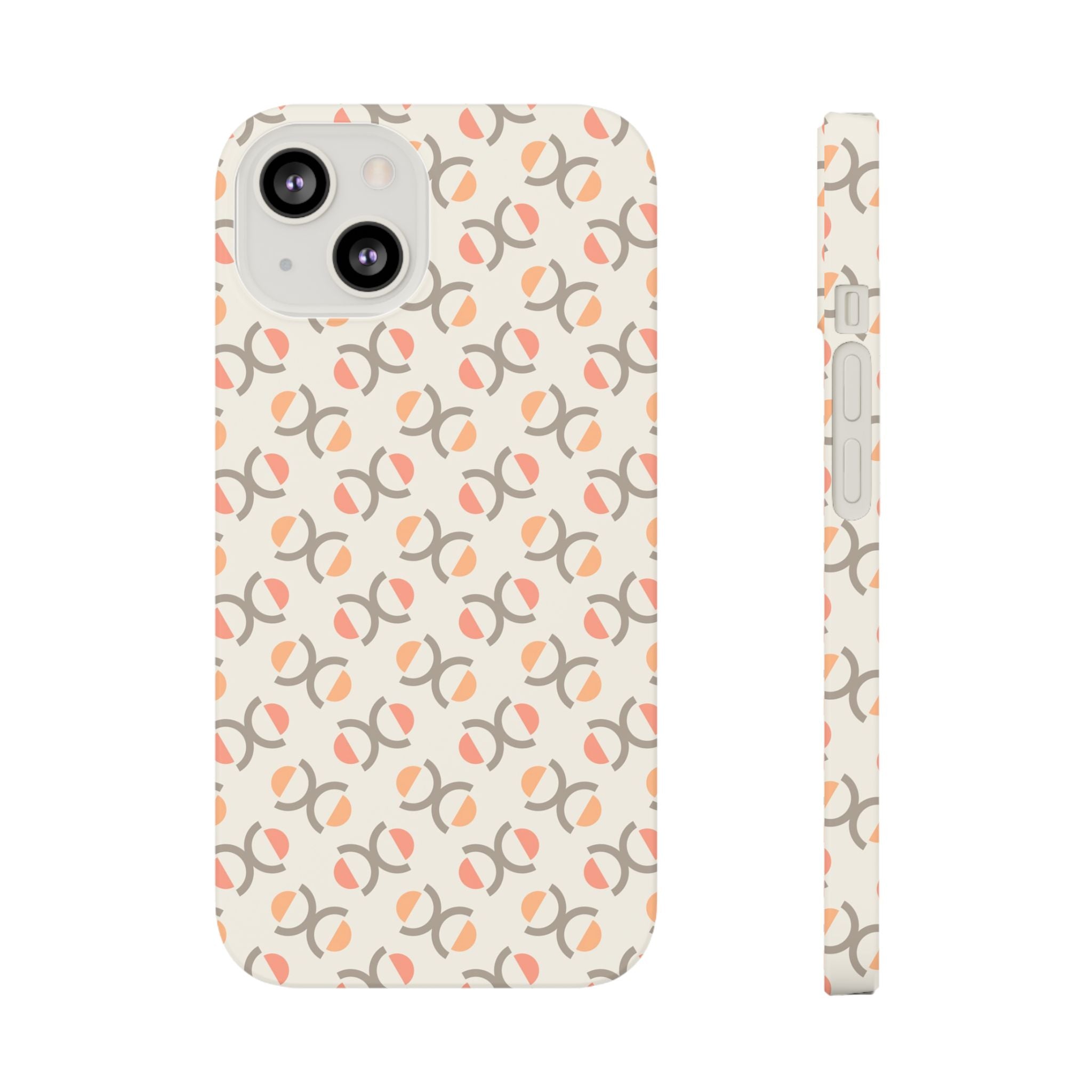 Trendy Slim iPhone Samsung Phone Case with Abstract C Design Cover