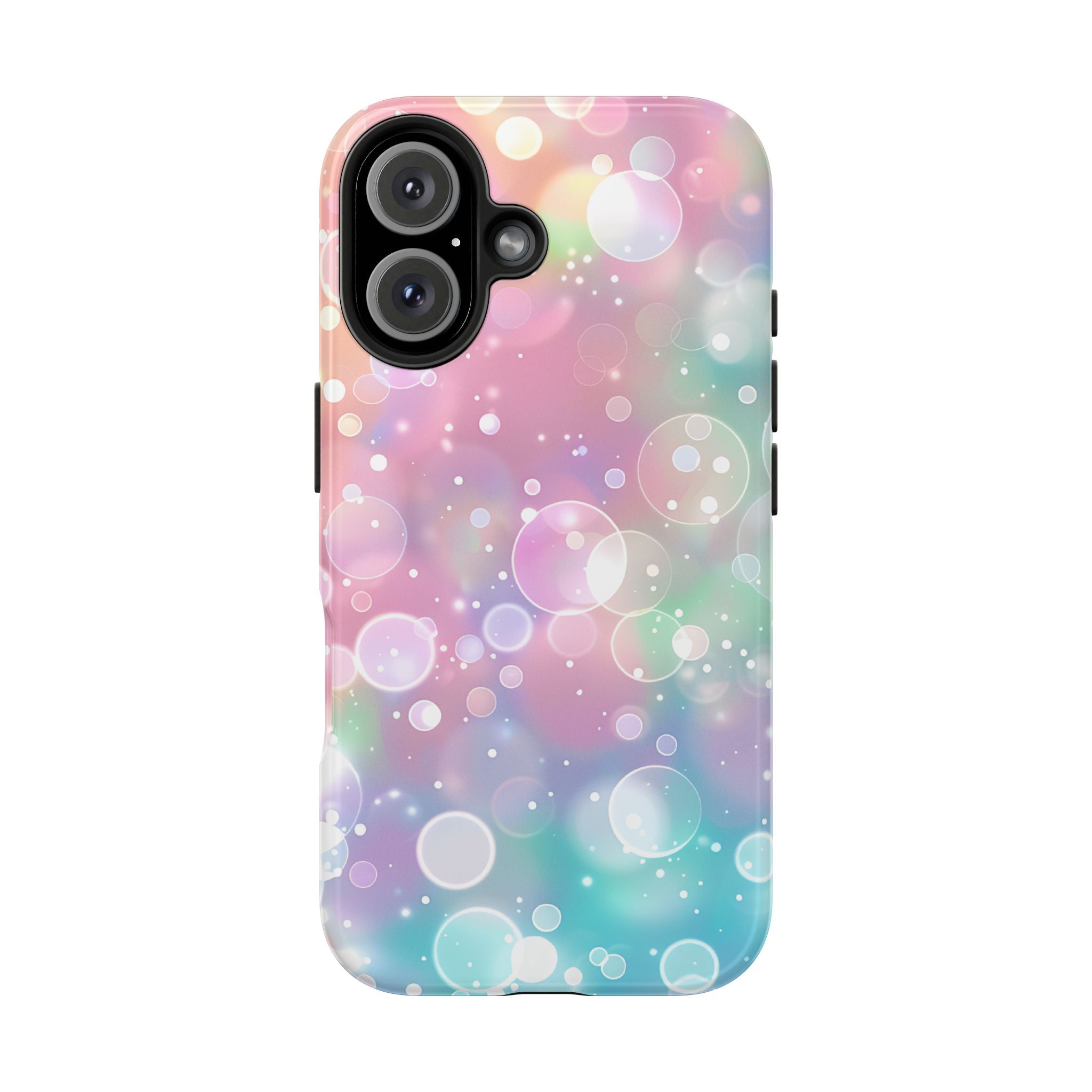 Rainbow Pastel Bubbles Mobile Phone Case