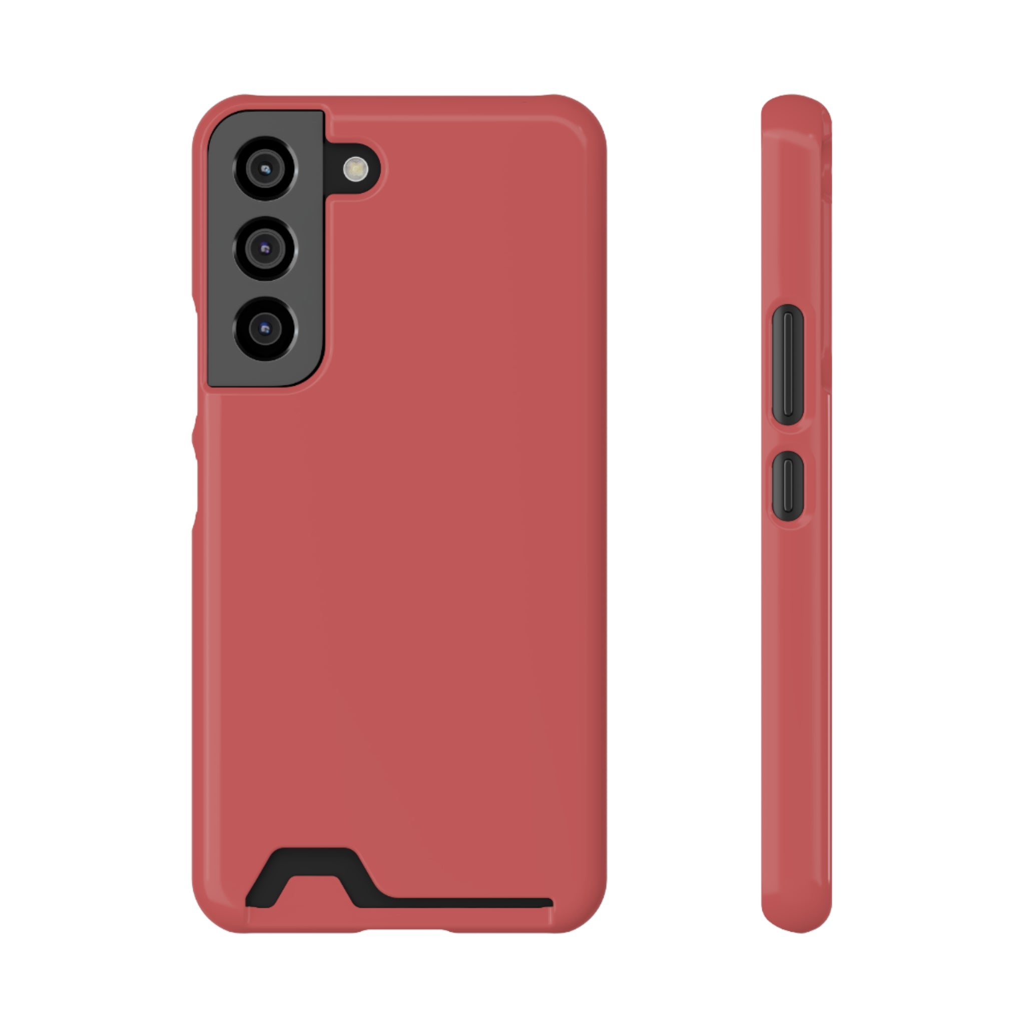 Sleek Mauve Phone Case with Card Holder - Stylish and Functional Pretty Design