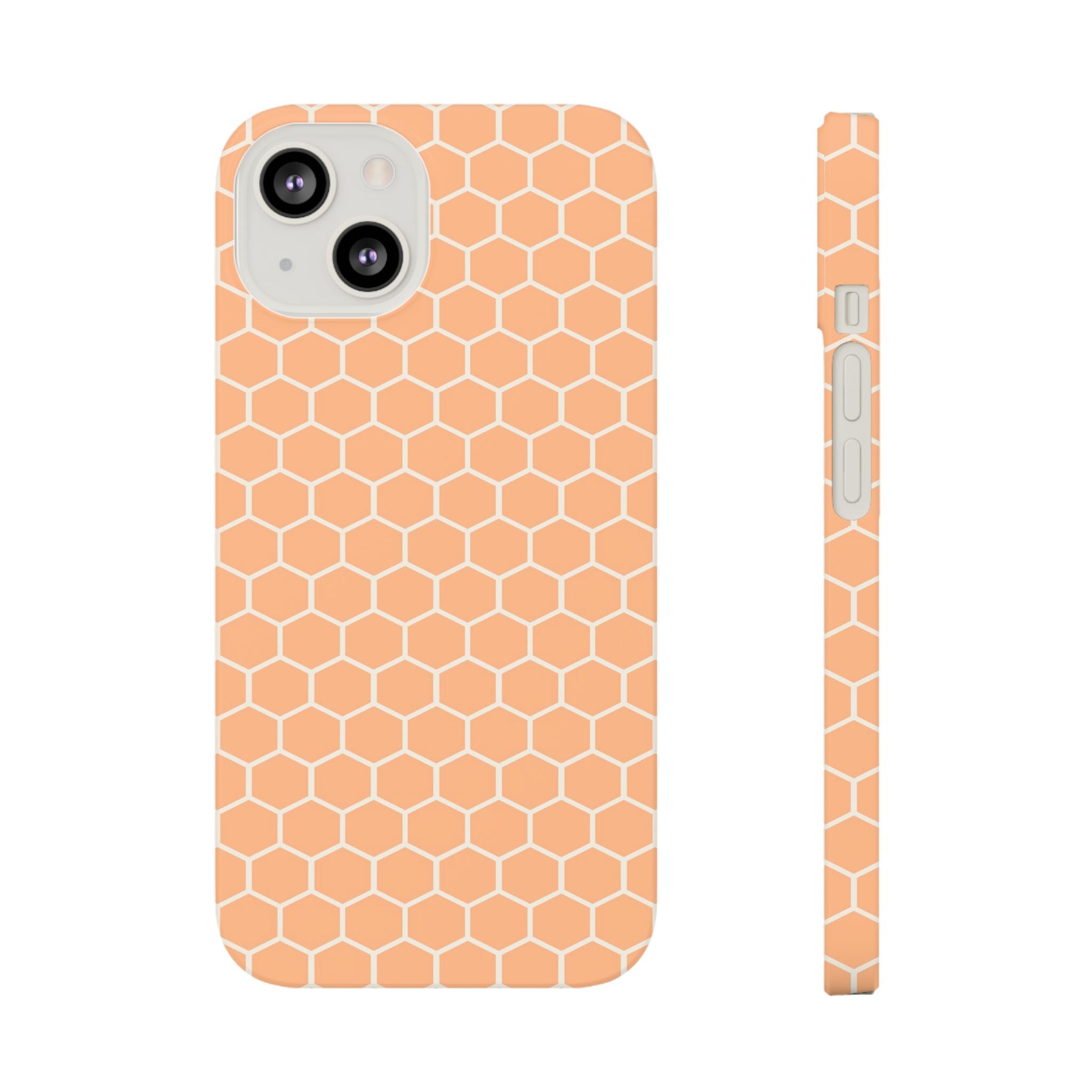 Stylish Honeycomb Slim iPhone Samsung Case Trendy Protective Cover for Minimalists