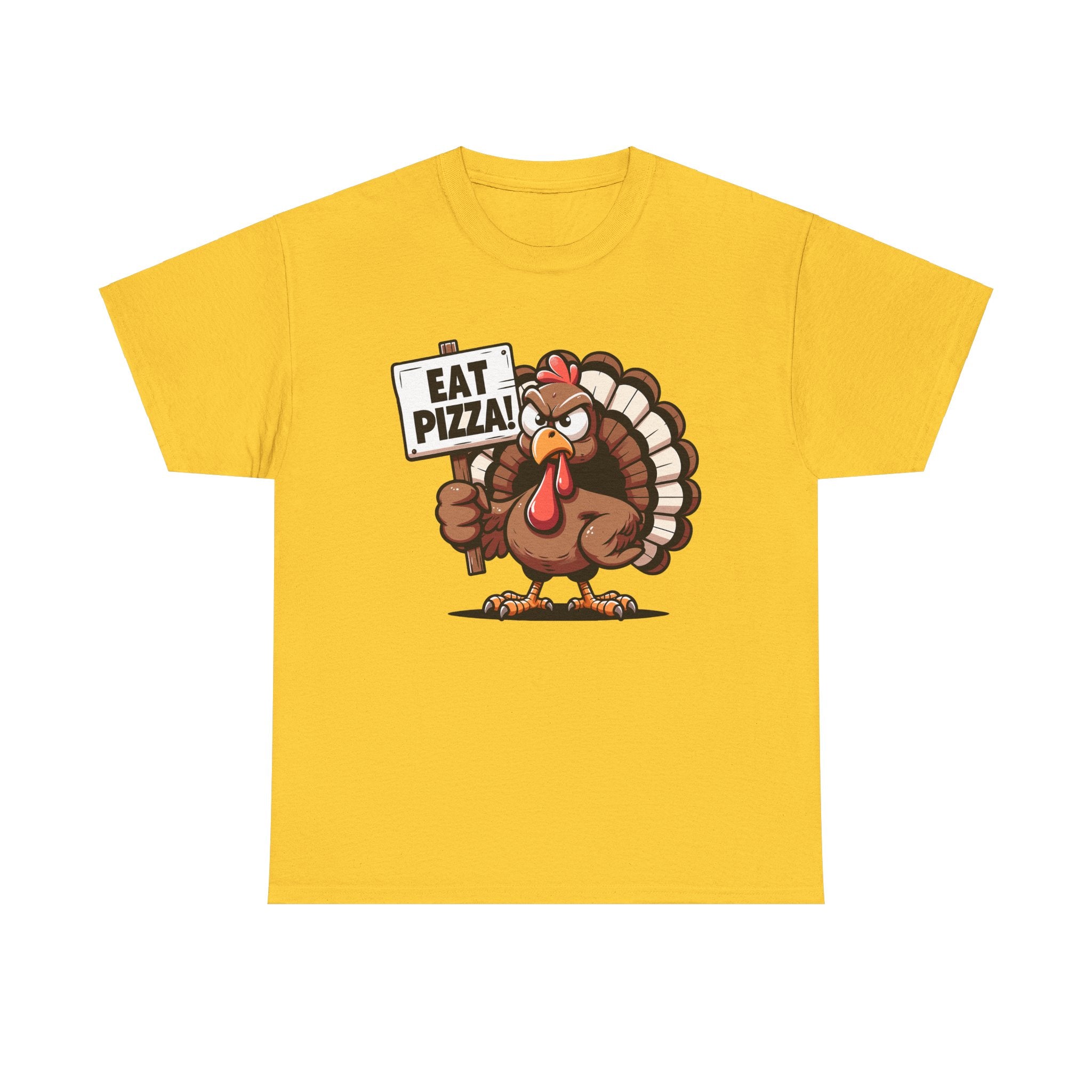 Eat Pizza Turkey Funny Cotton Tee