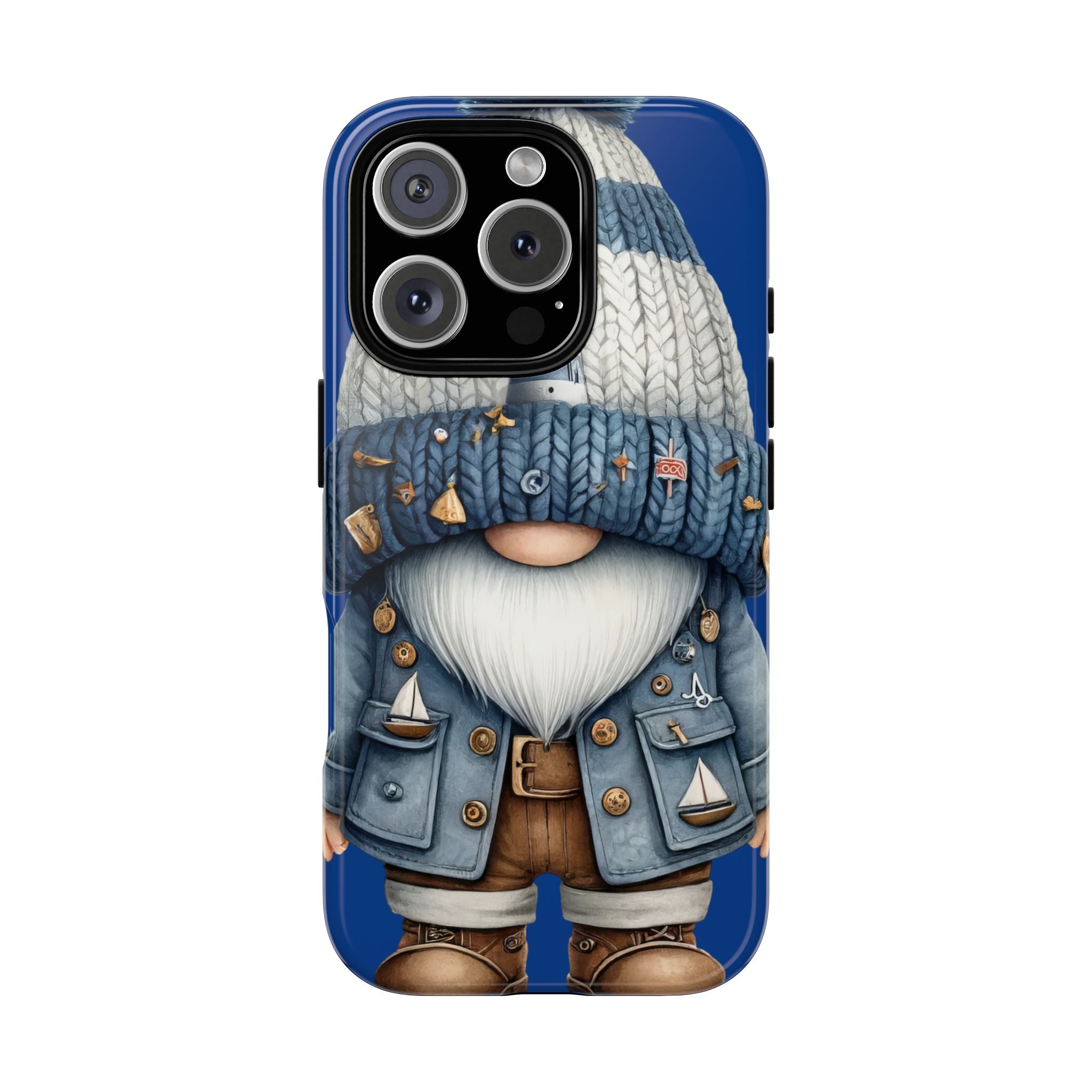 Lighthouse Blue Gnome Phone Case, Durable, Trendy Protection for Your iPhone or Samsung, Perfect Gift for Holidays, Coastal Decor, Nautical Vibe, Cute Gnome