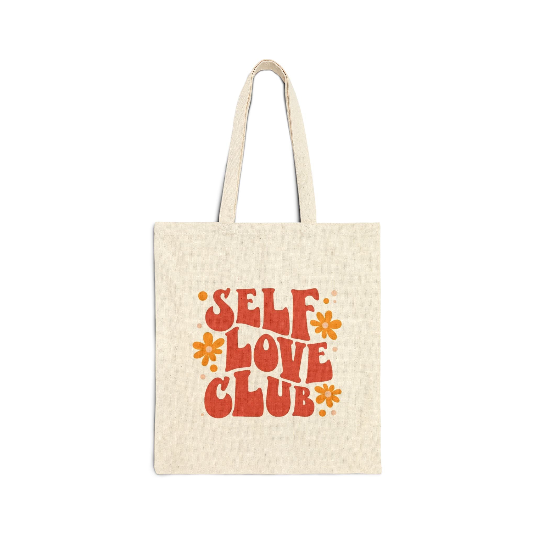 Self Love Club Cotton Canvas Tote Bag