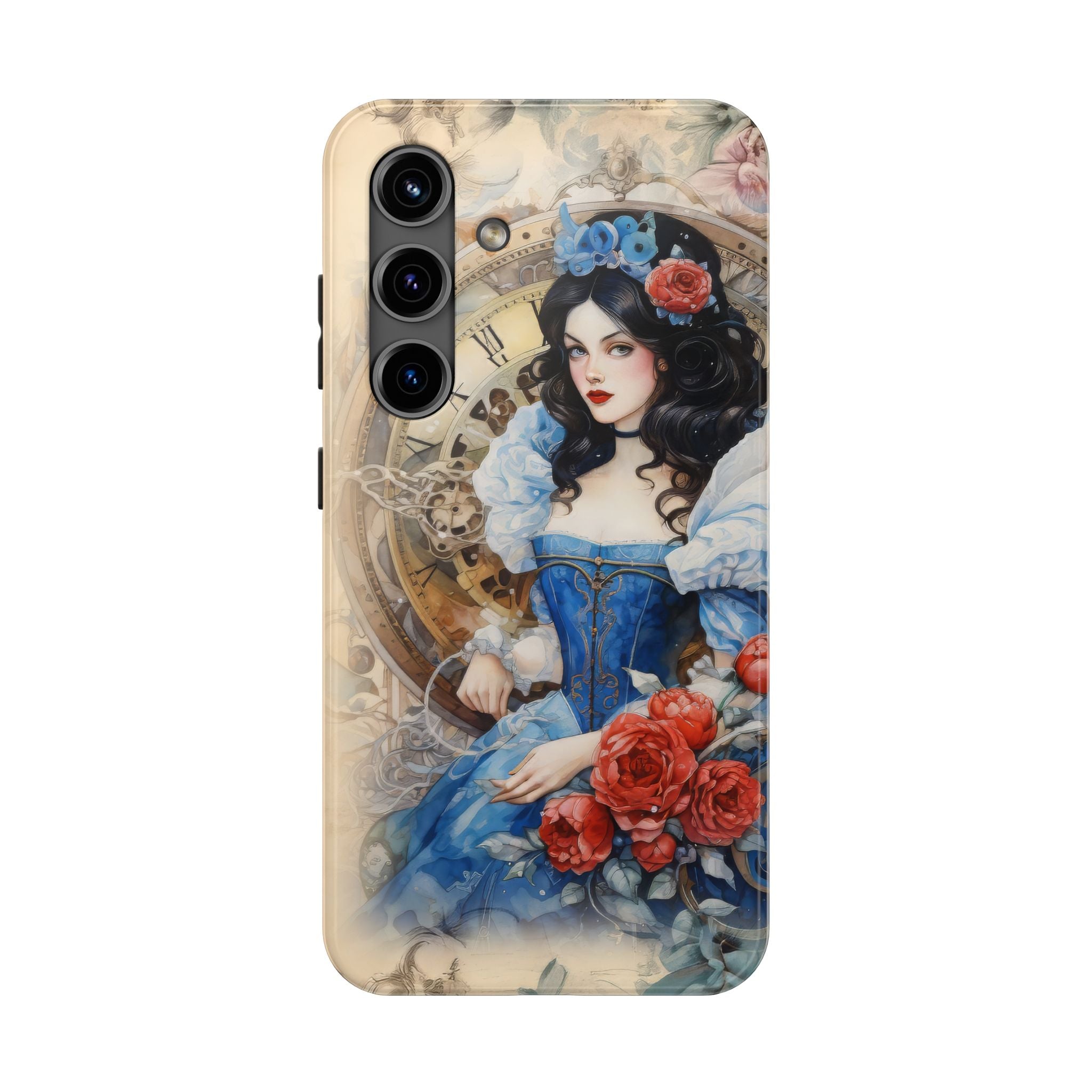 Steampunk Blue Lady Tough Mobile Phone Case