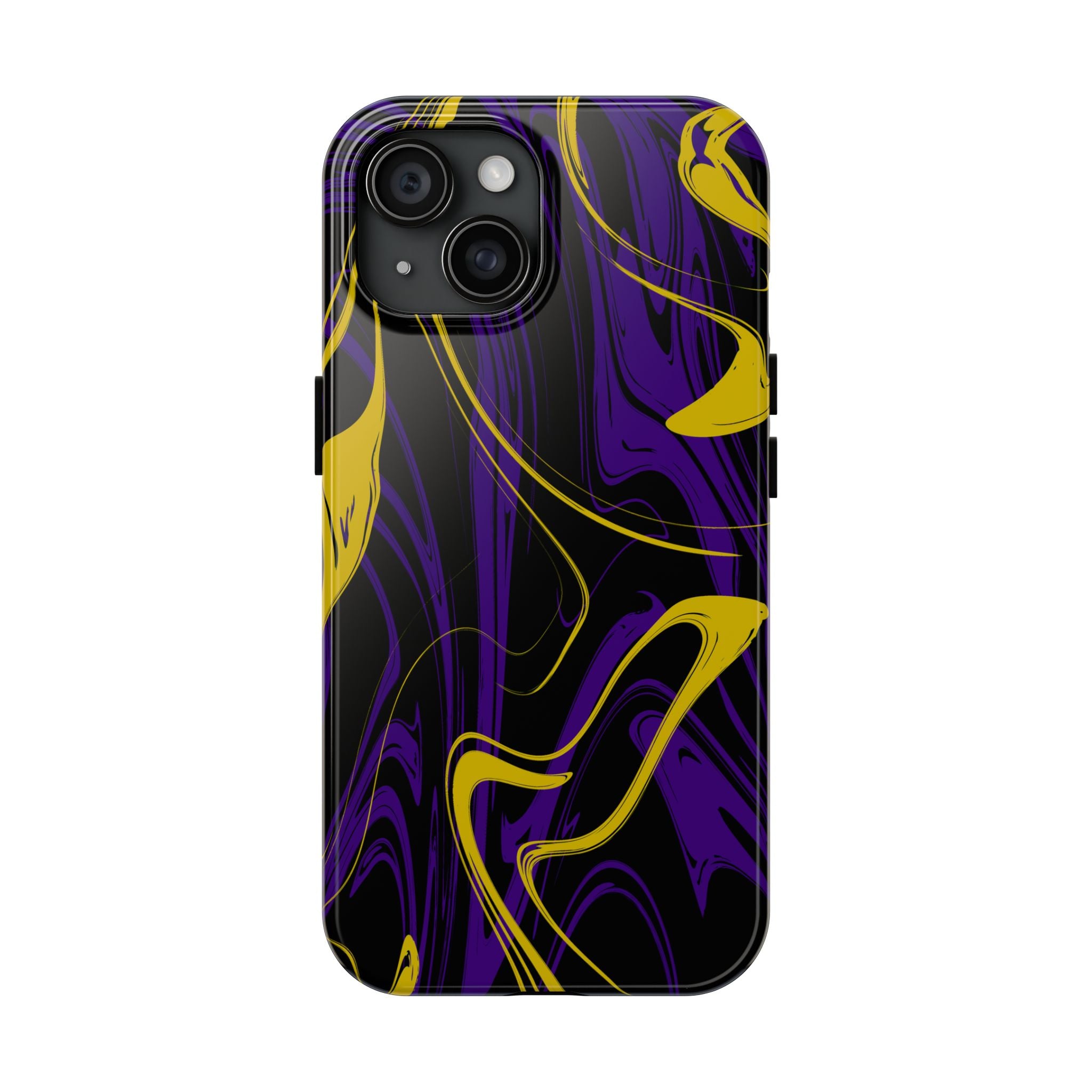 Purple & Gold Swirl Mobile Phone Case