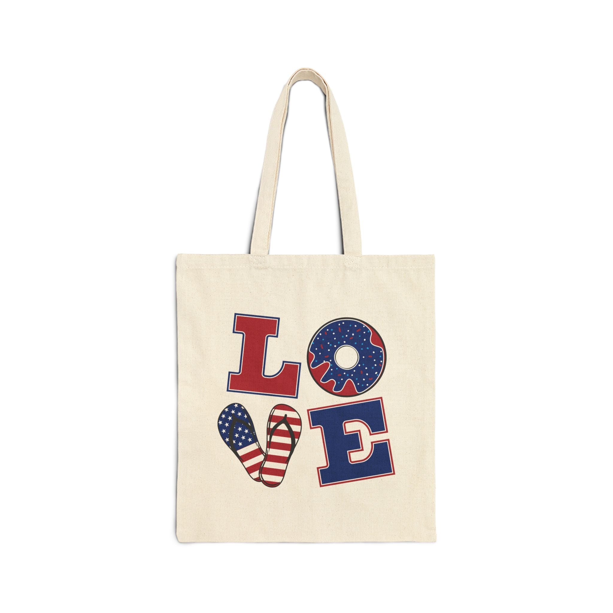 Love Cotton Canvas Tote Bag