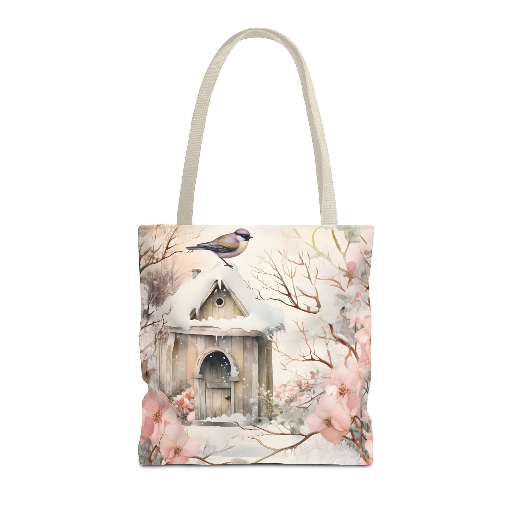 Snow Bird Winter Tote Bag