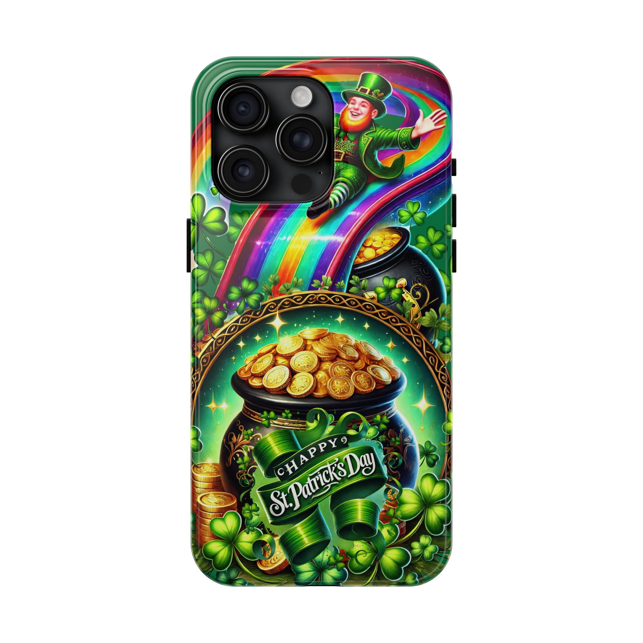 St. Patrick's Day Tough Phone Case - Lucky Leprechaun Design