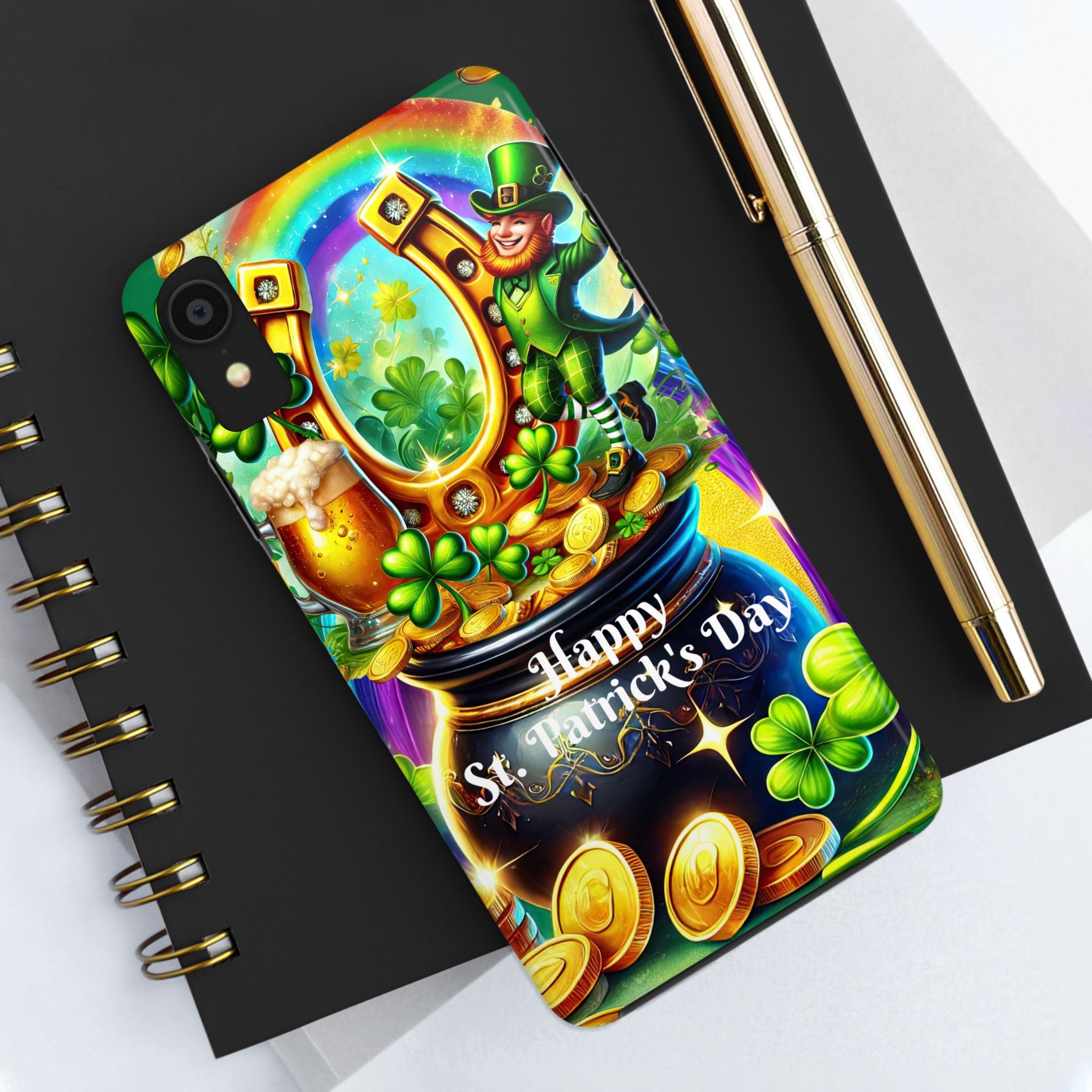 St. Patrick's Day Phone Case with Lucky Leprechaun Design