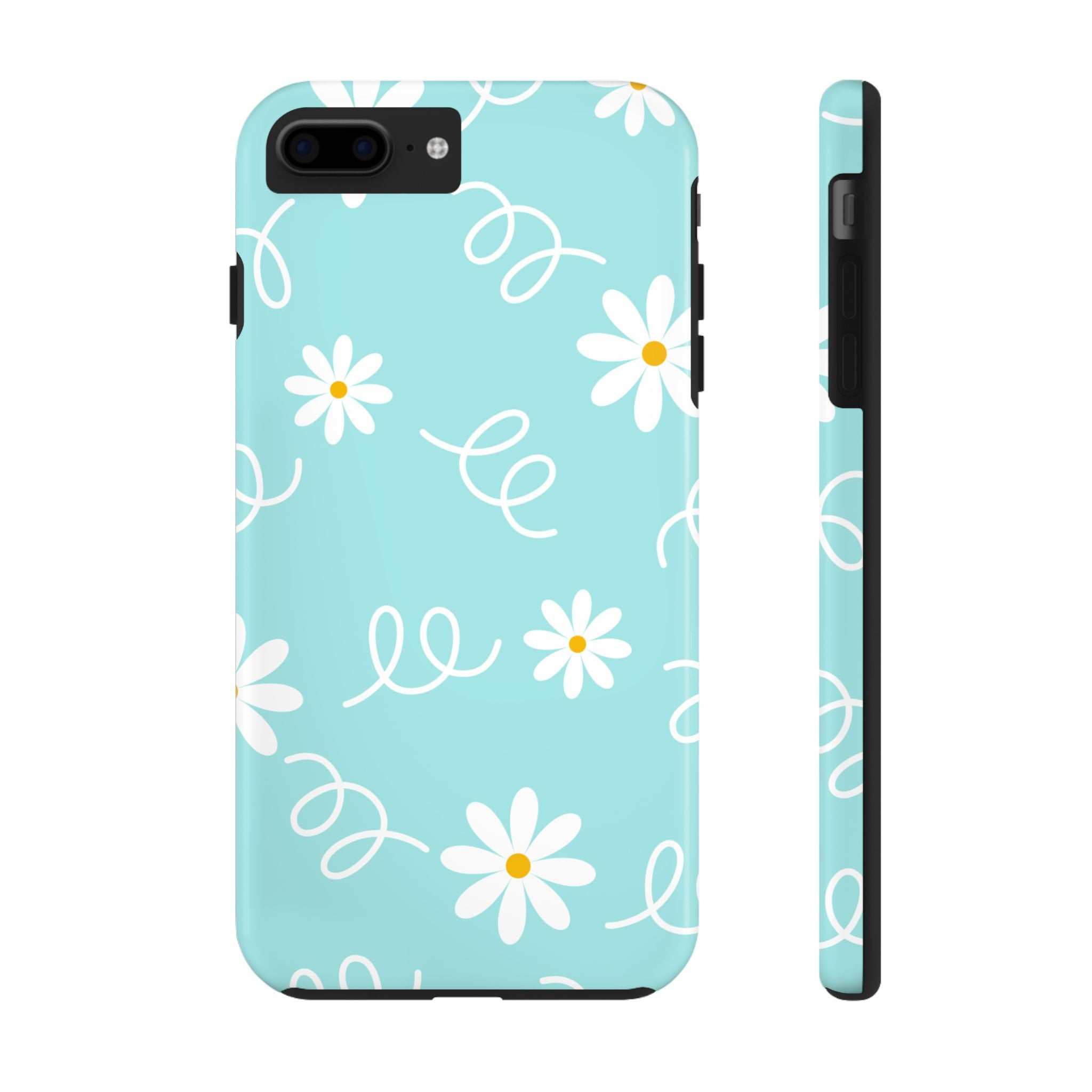 Daisy Floral Tough Phone Case, Cute Floral Protection for Everyday, Gift for Friends, Spring Decor, Trendy Accessory for iPhone Samsung Cover