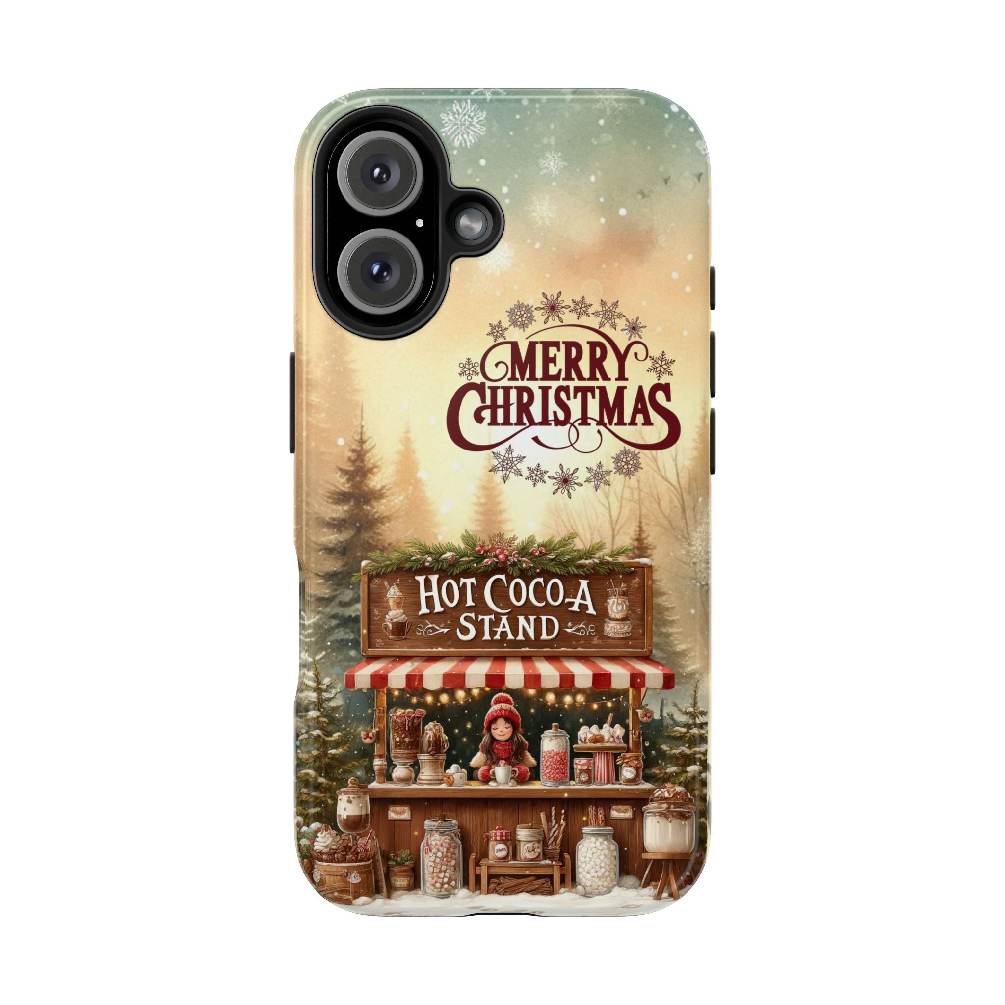 Merry Christmas Hot Cocoa Stand Mobile Phone Case