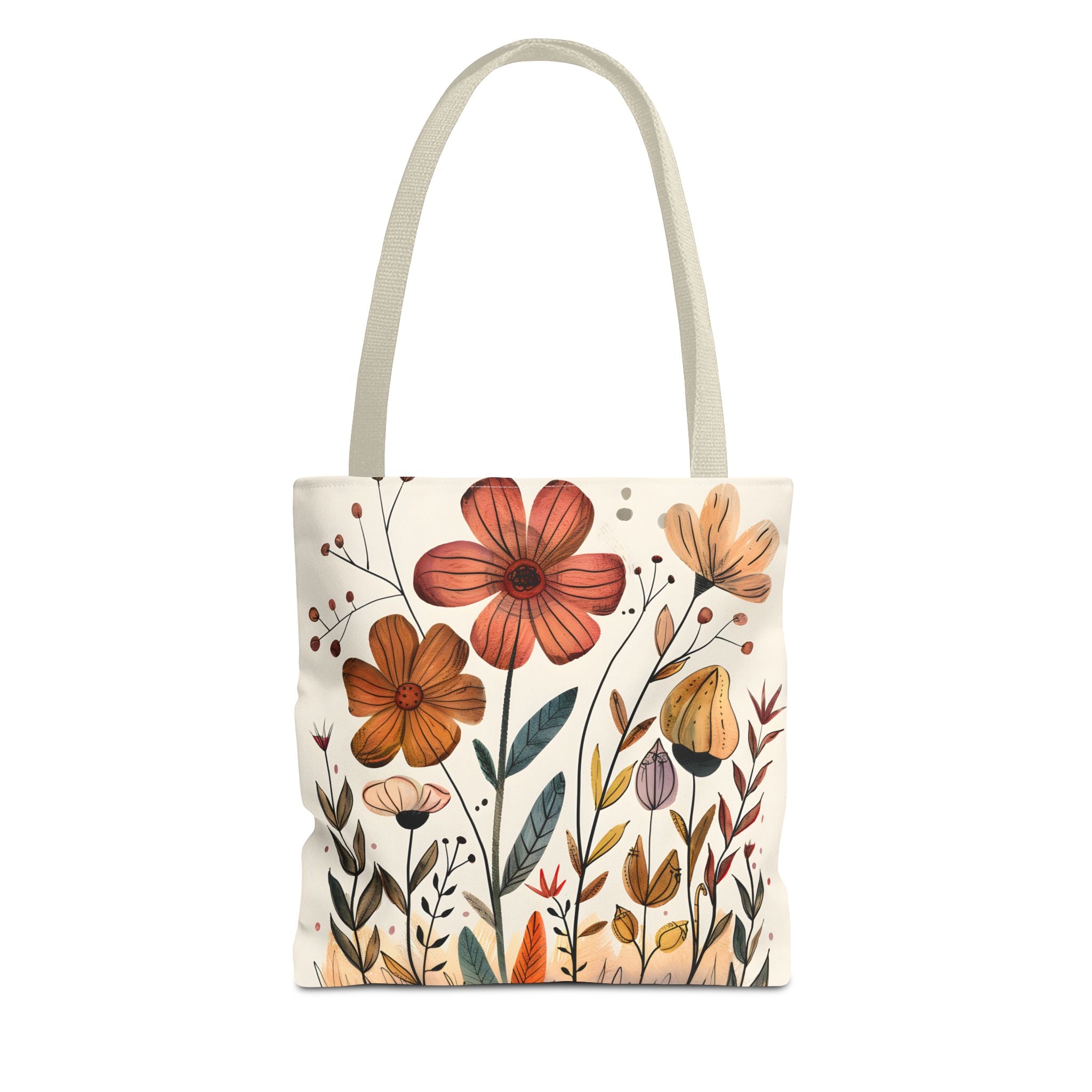 Wildflowers Beige Tote Bag