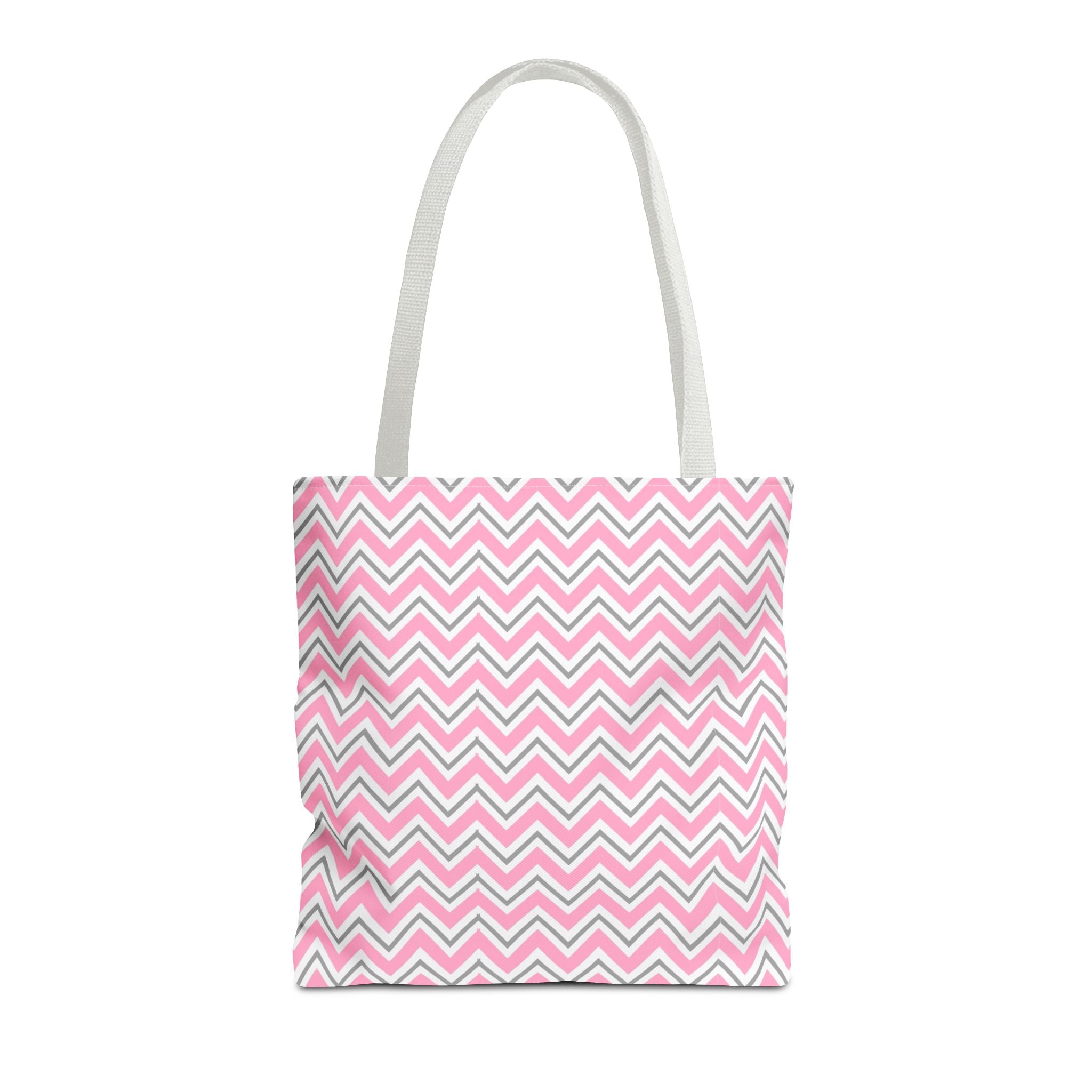 Pink Zig Zag Tote Bag