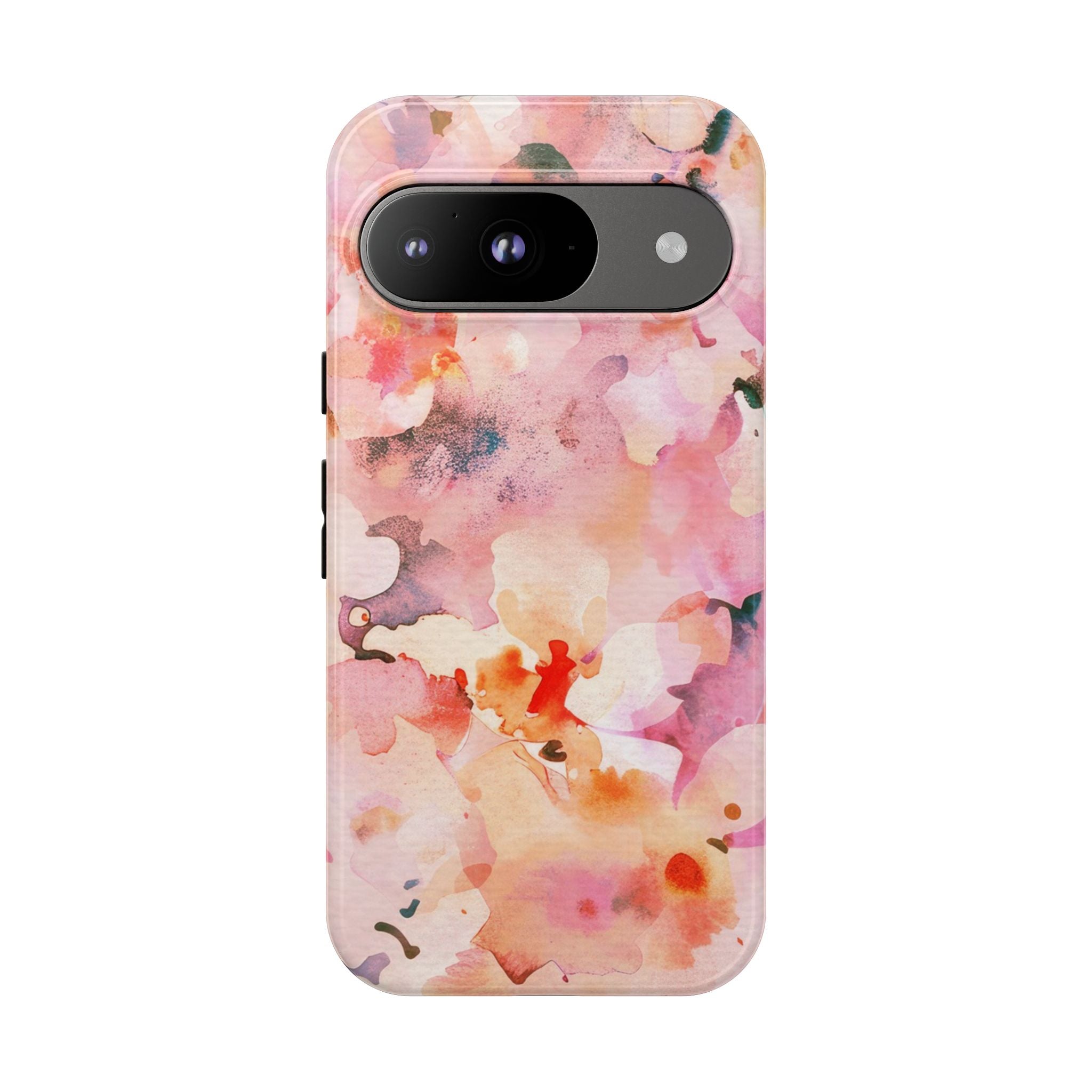 Pink Hues Floral Google Pixel Tough Phone Case Durable & Stylish Protection with Watercolor Design Cover