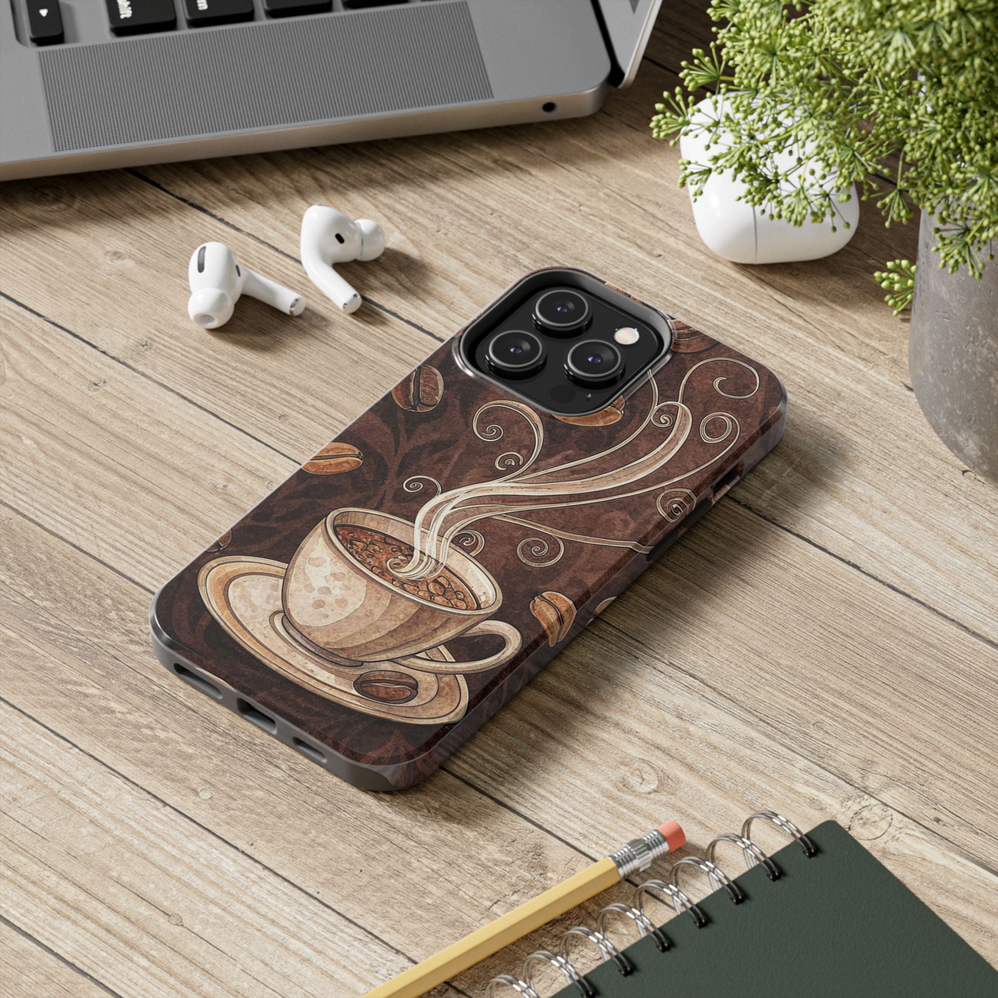 Coffee Lover Tough Impact Resistant Phone Case Stylish Durable Design for Coffee Enthusiasts iPhone Samsung Cover