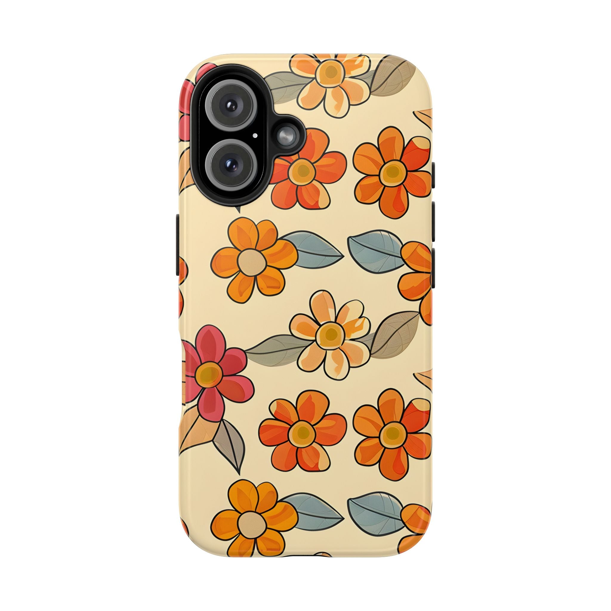 Retro Floral Daisy Tough Mobile Phone Cases