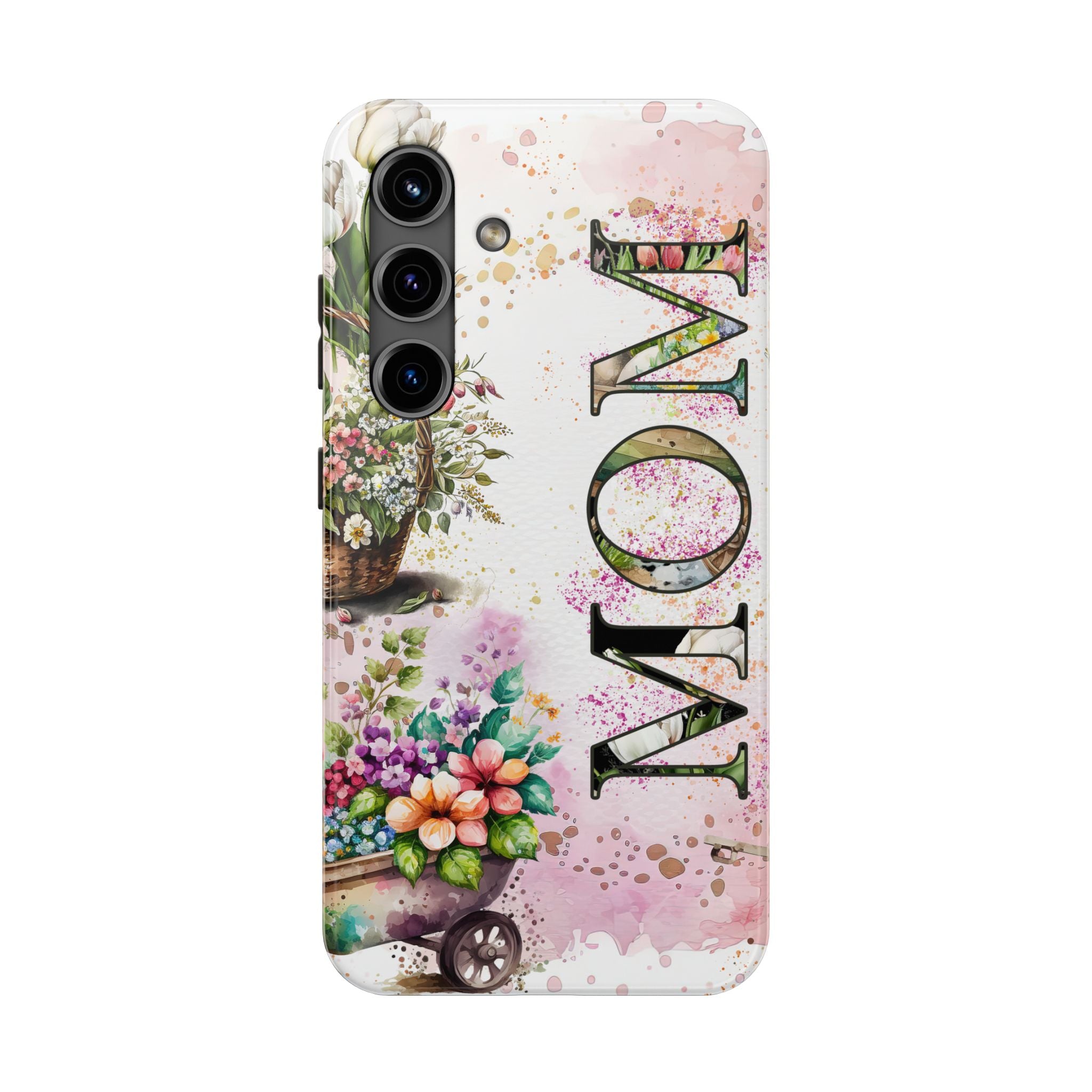 Mom Floral Flower Baskets Mobile Phone Case
