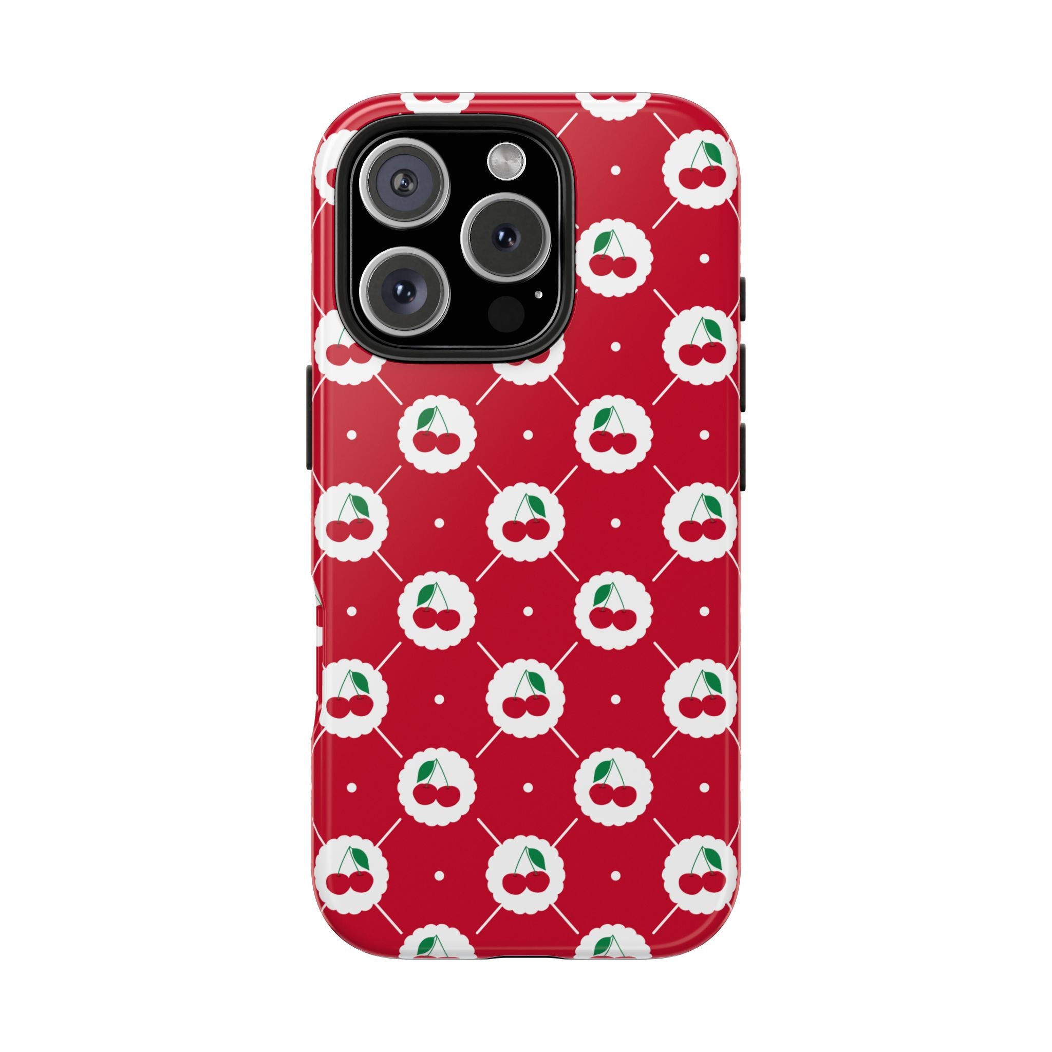 Cherry Blossom Red Tough iPhone Samsung Case Festive Protection for Floral Lovers