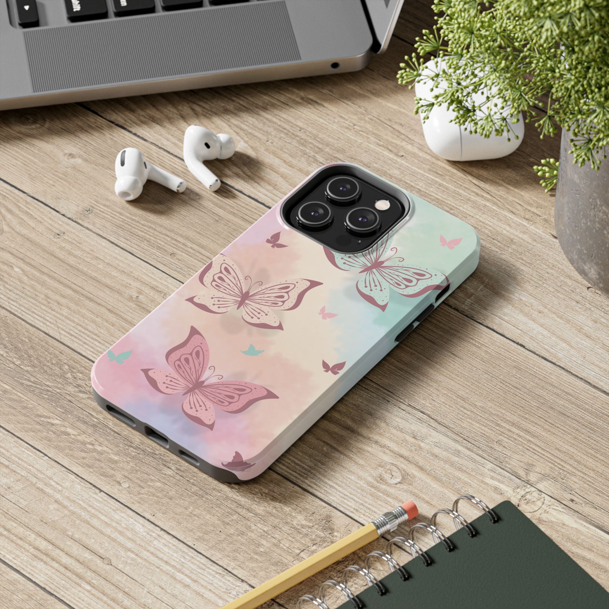 Butterfly Blossom Tough Phone Case - Durable Protection with a Whimsical Touch